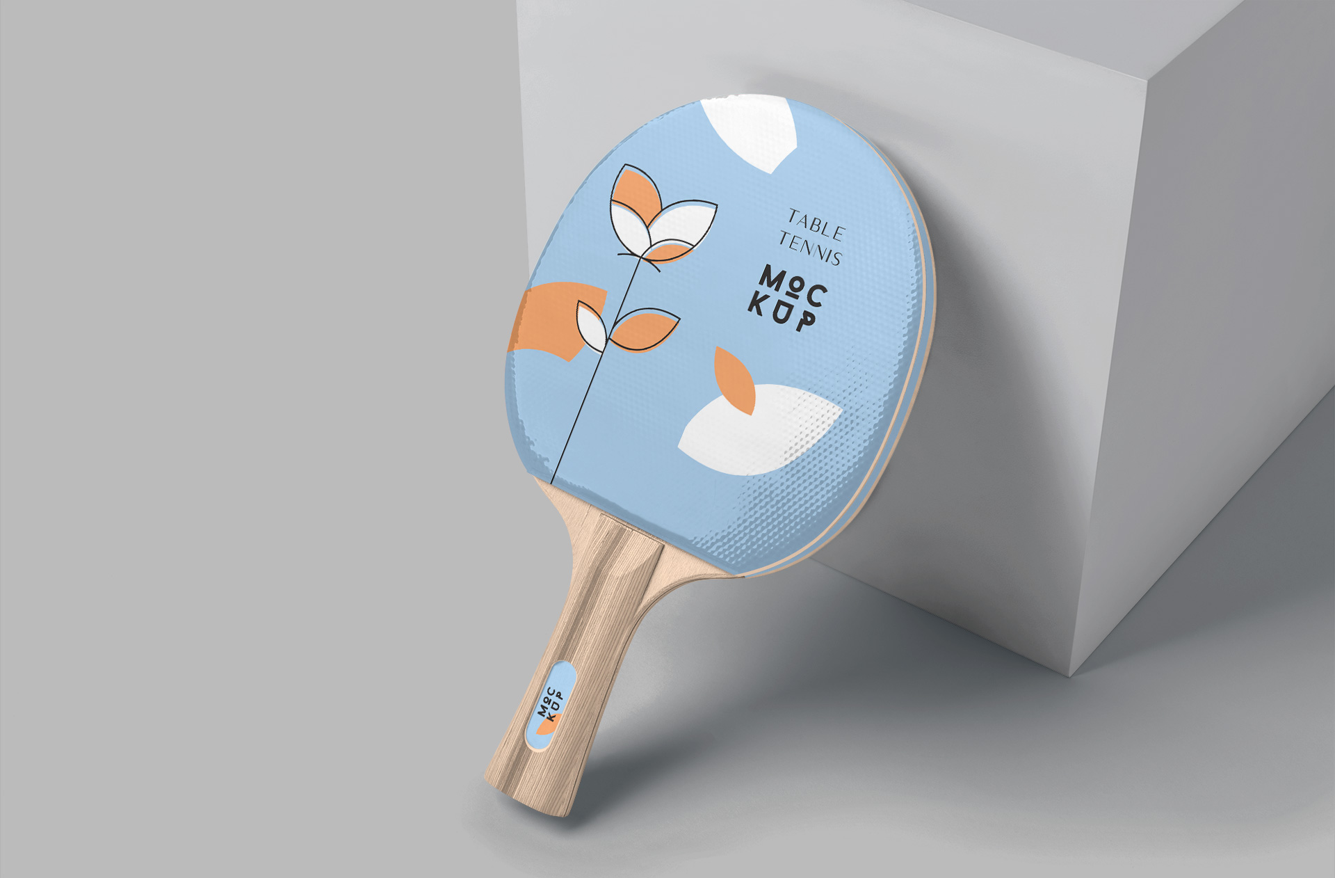 Professional Table Tennis Paddle Mockup Side View