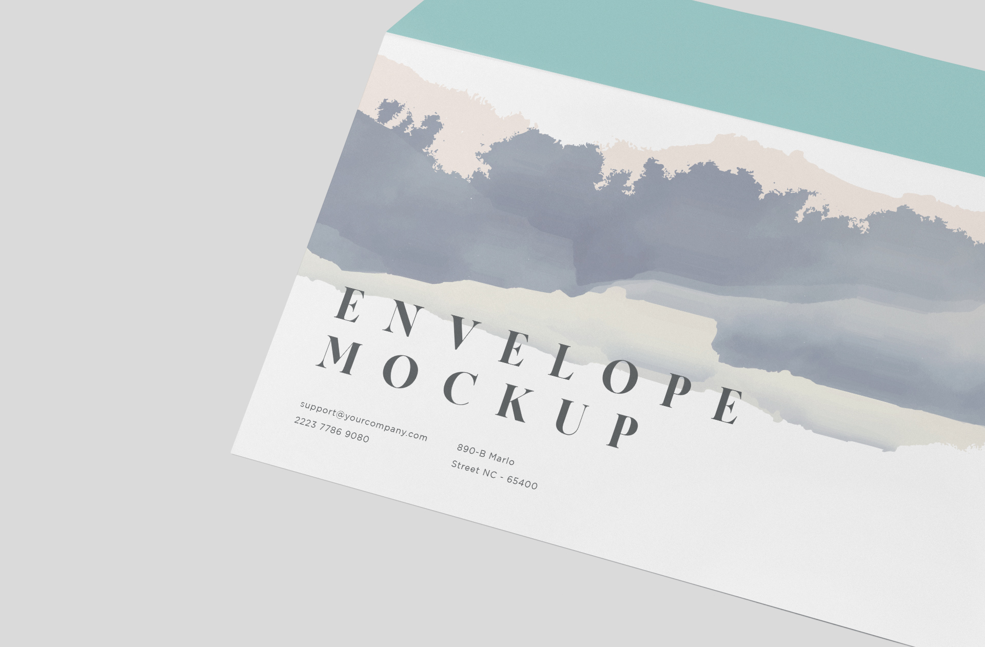 business envelope mock-up