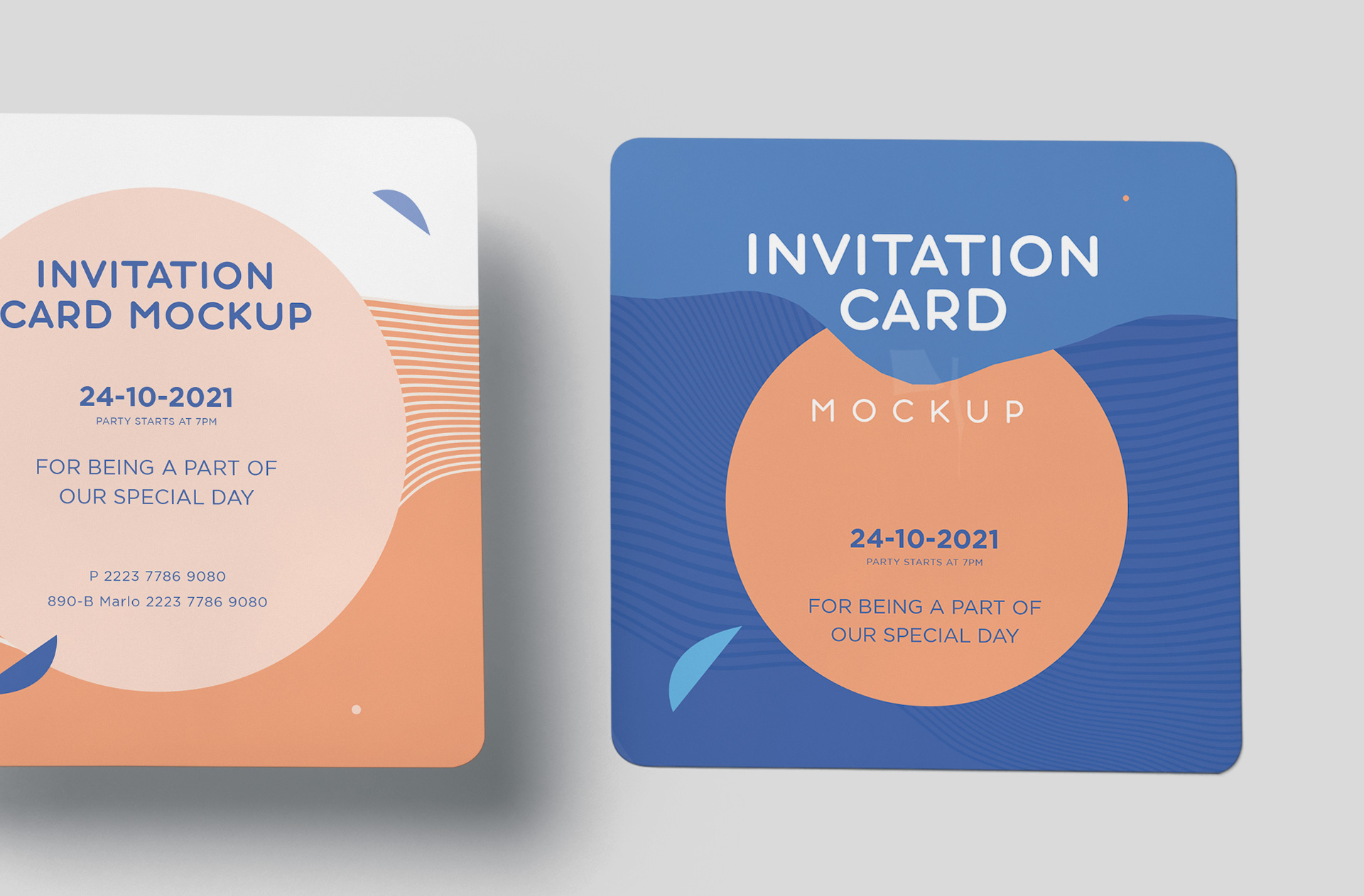 celebration invite PSD