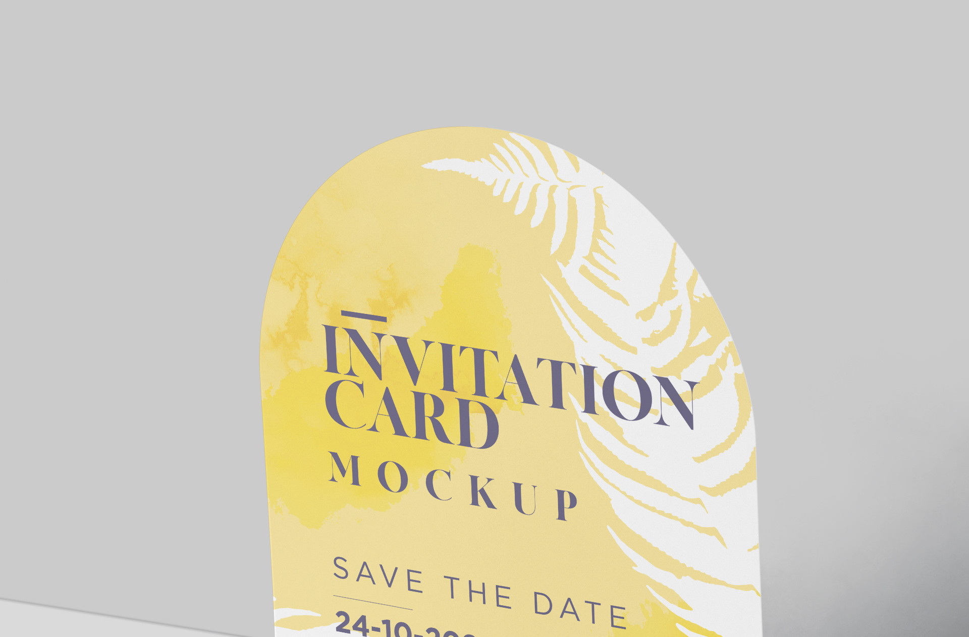arch invitation card mock-up