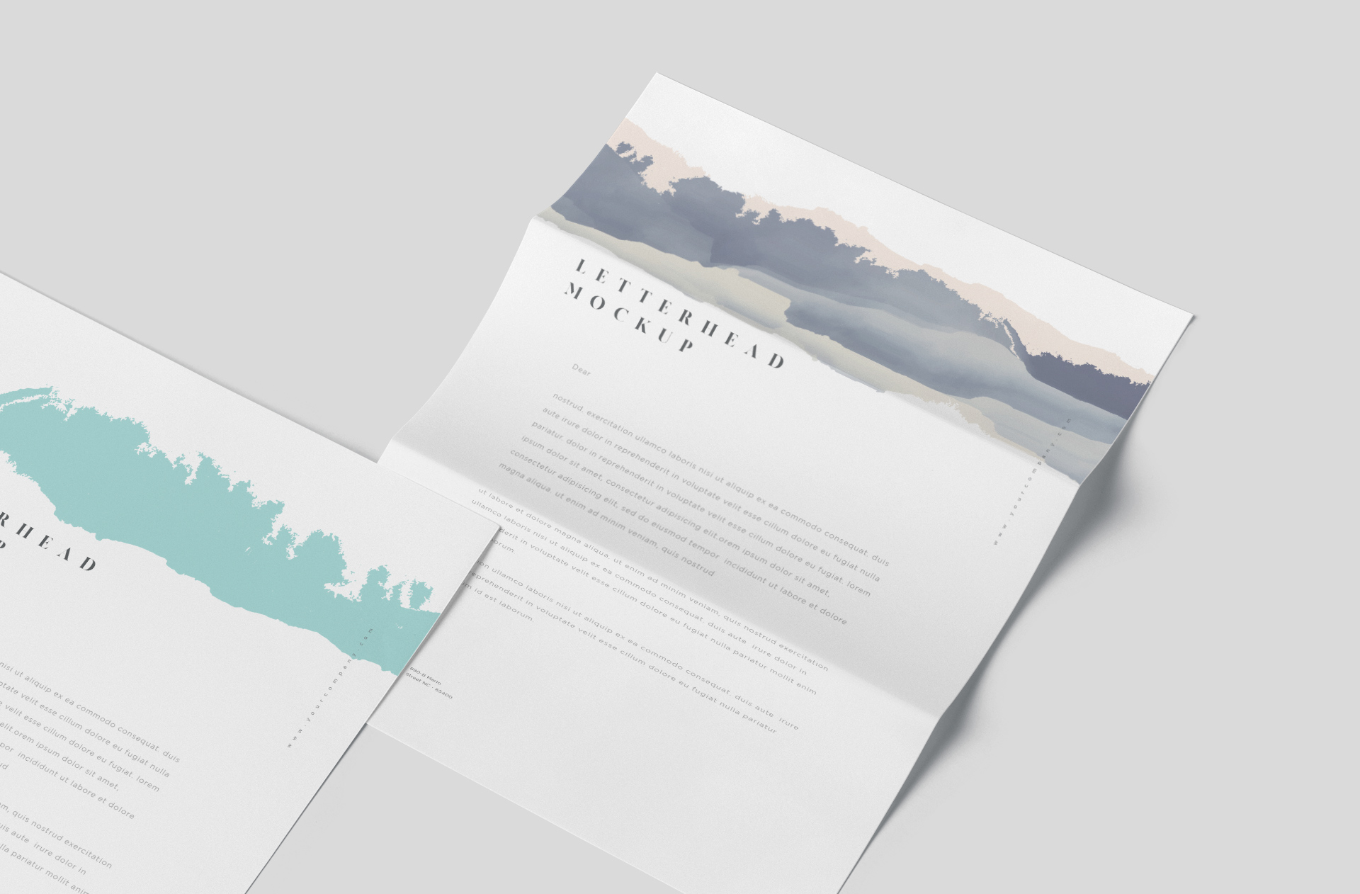 branding letter mock-up