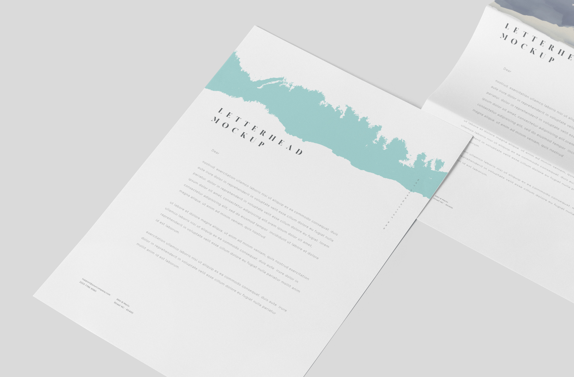 branding letter mock-up