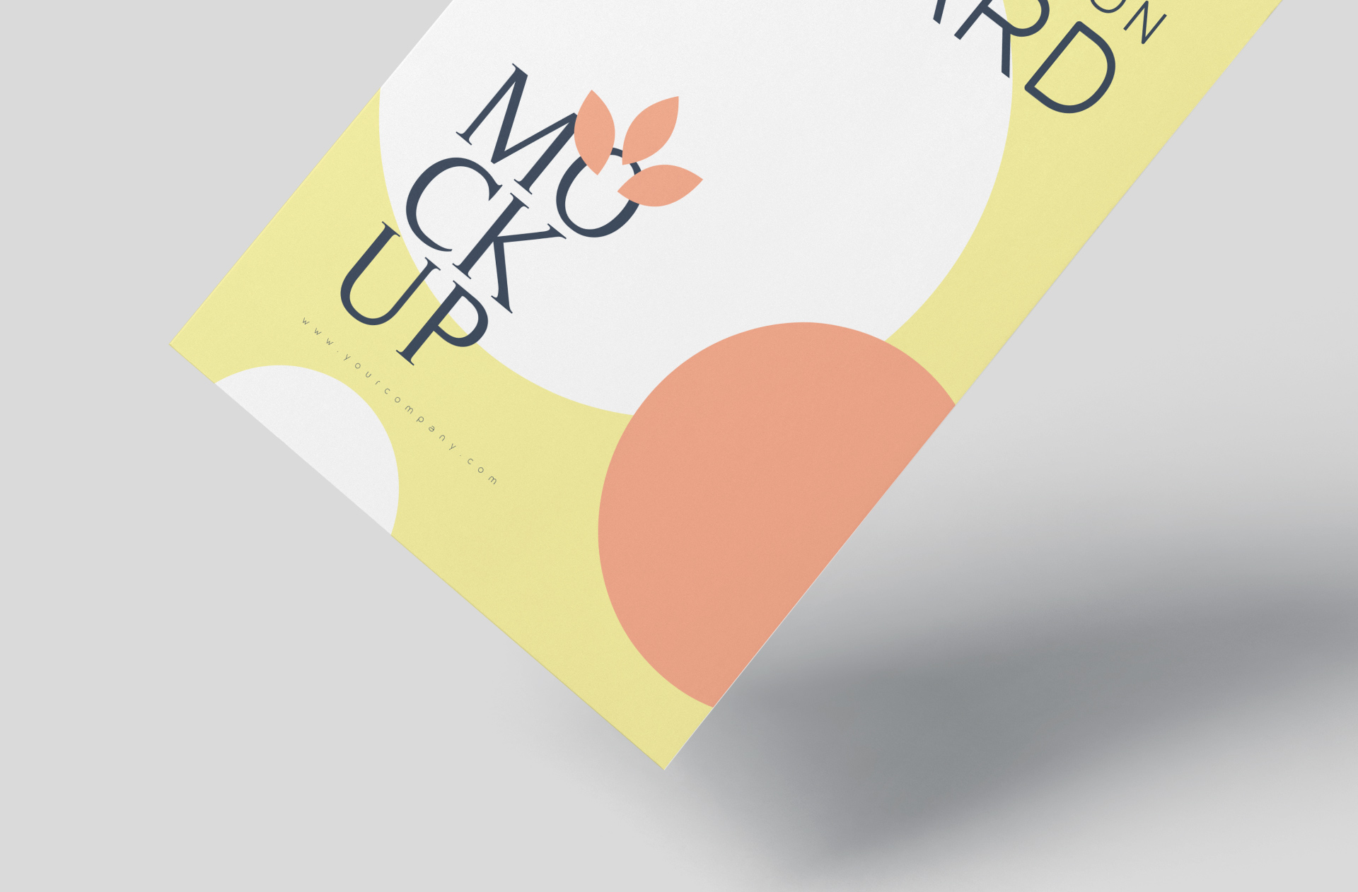 A5 wedding invitation mockup