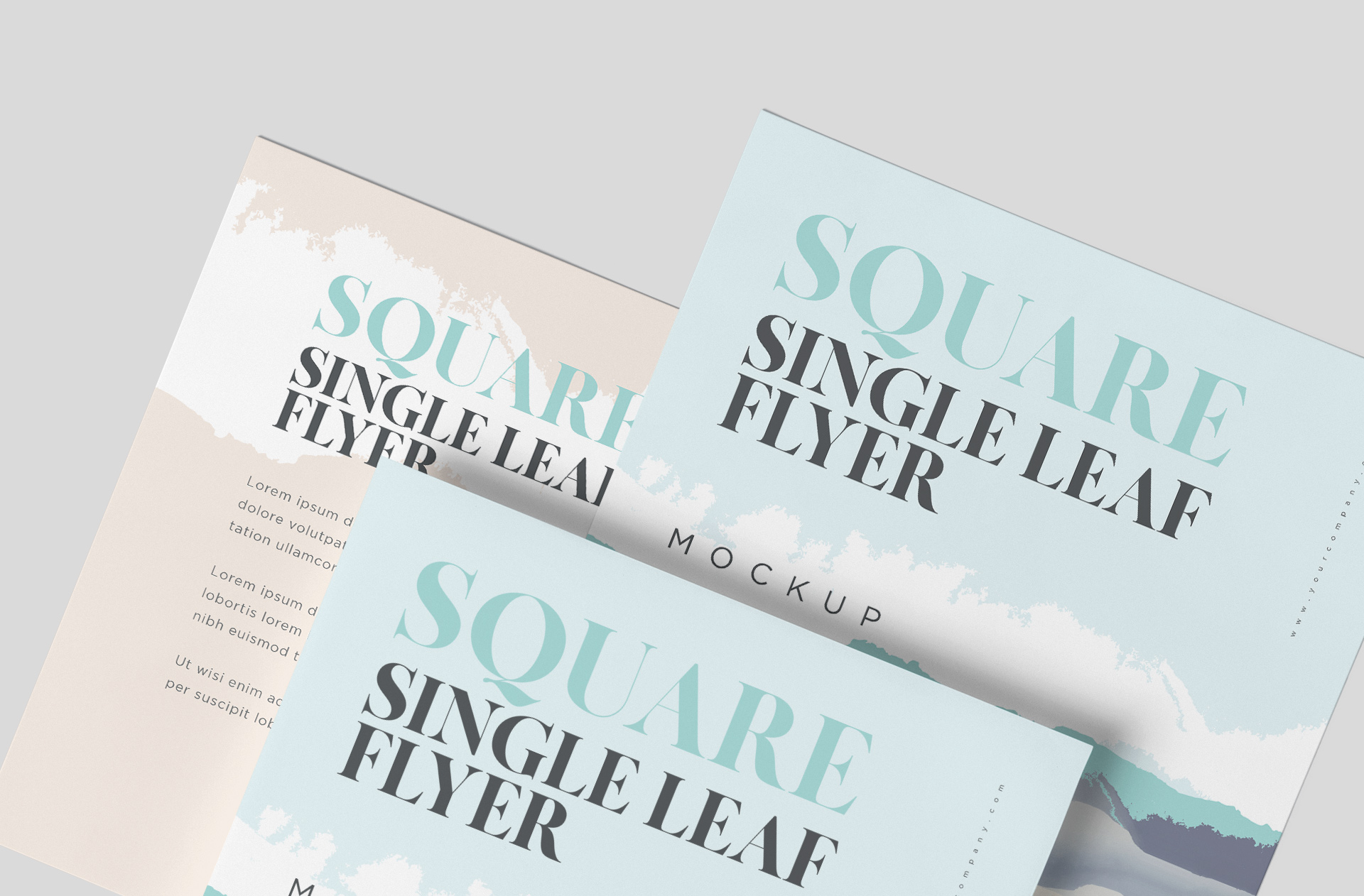 advertising flyer mock-up