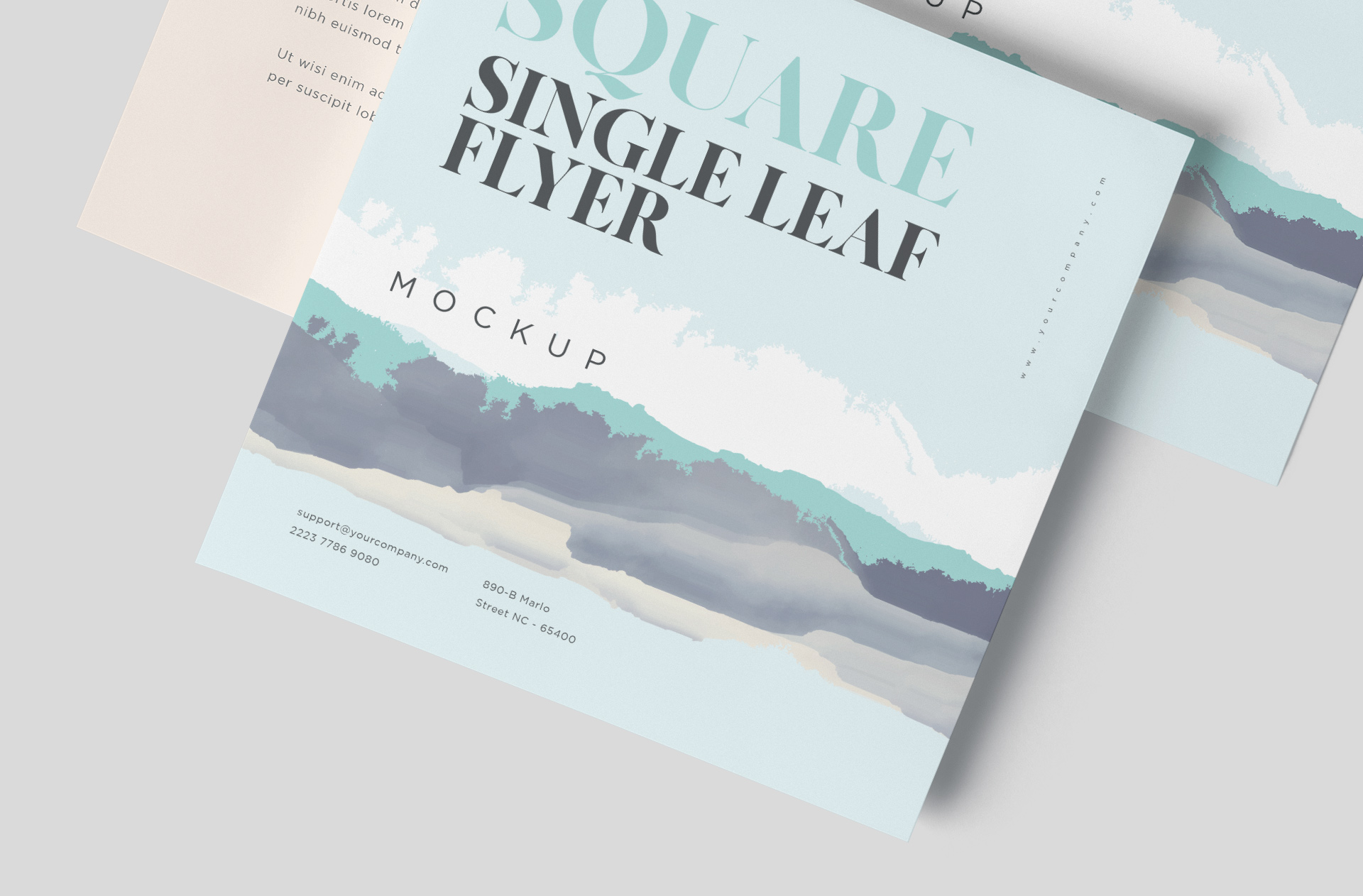 advertising flyer mock-up