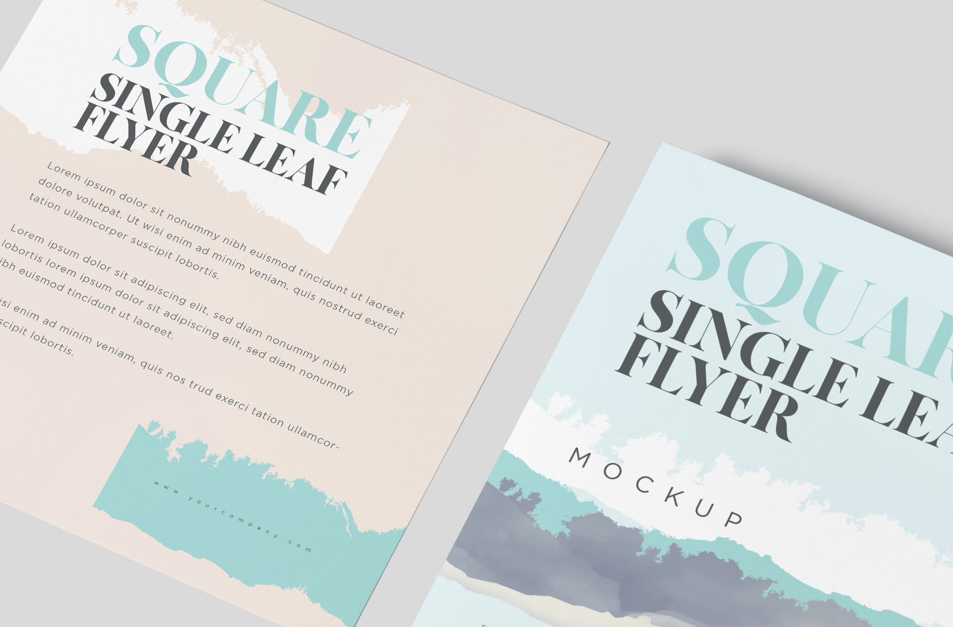 advertising flyer mockup