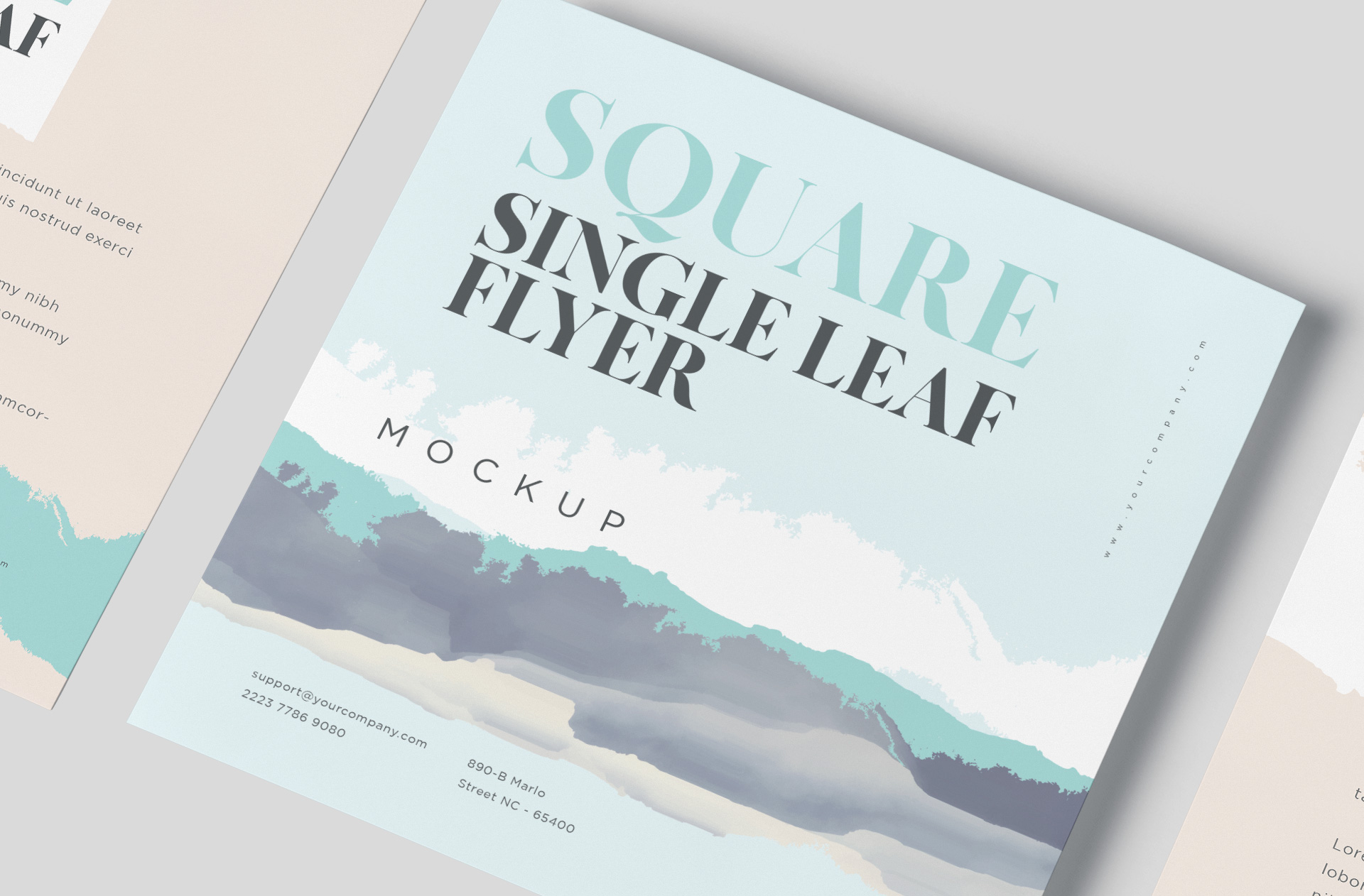 advertising flyer mockup