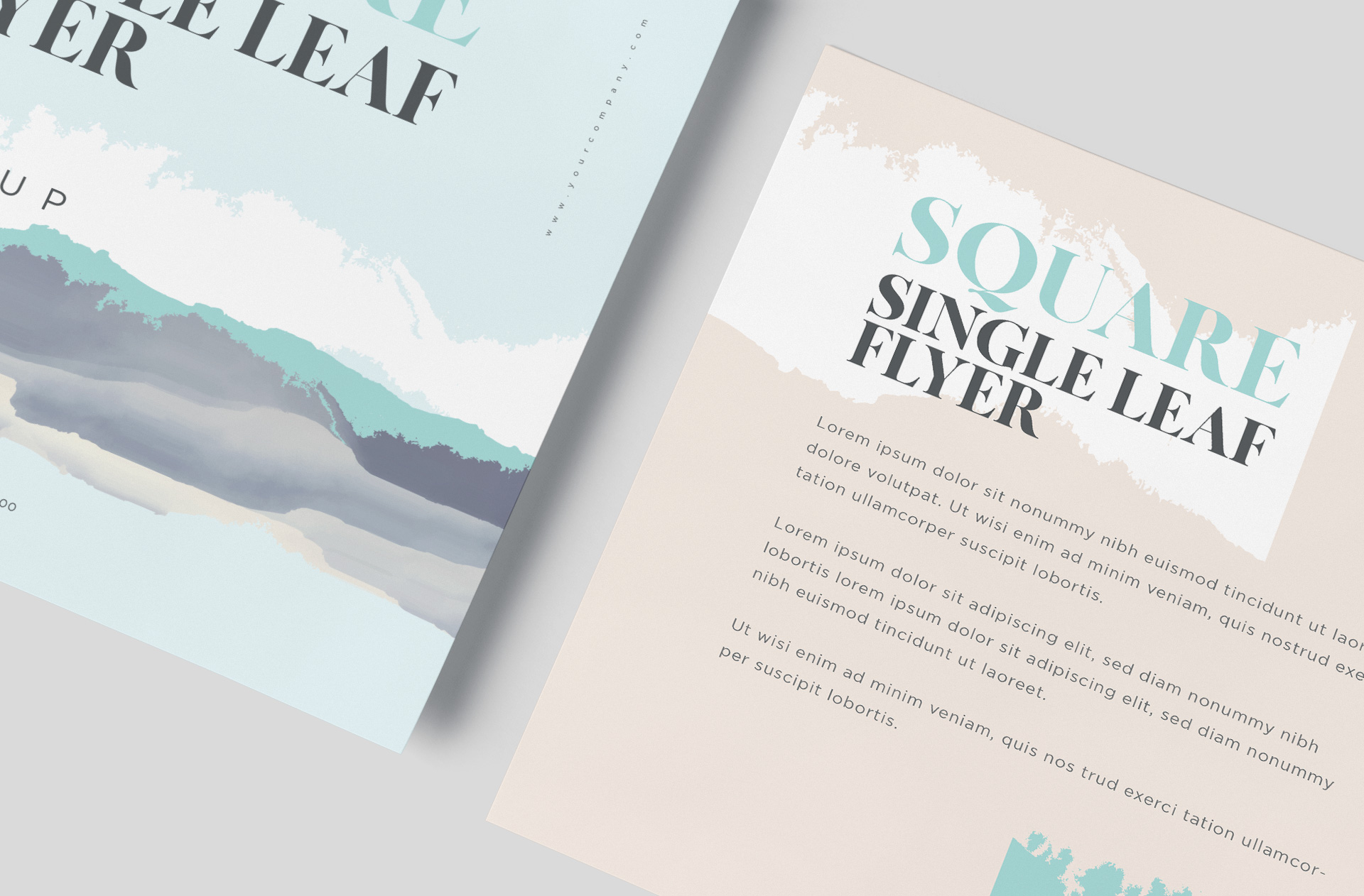 advertising flyer mockup