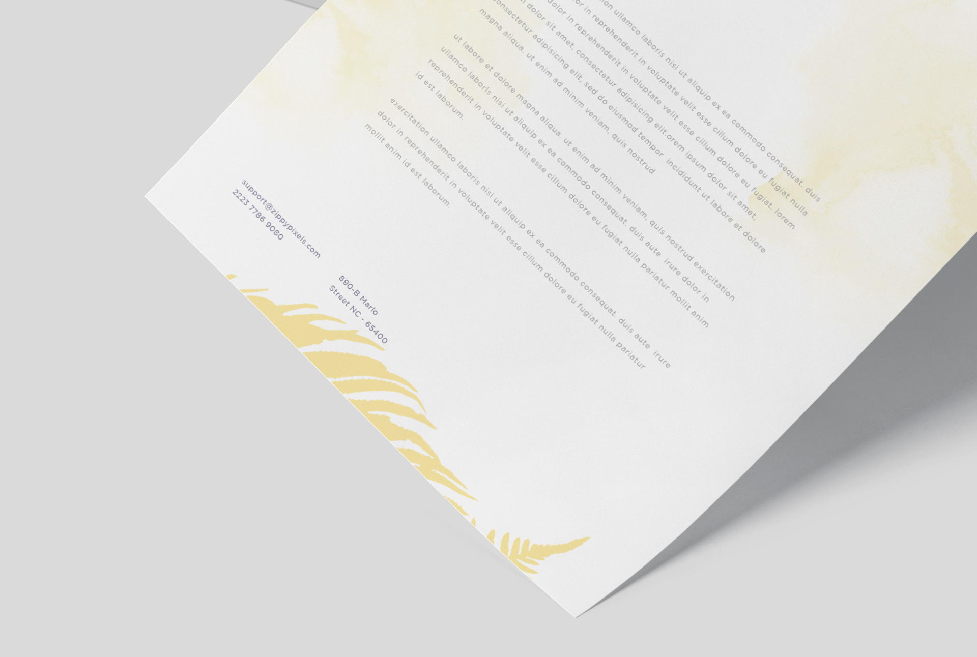 branding letter mock-up