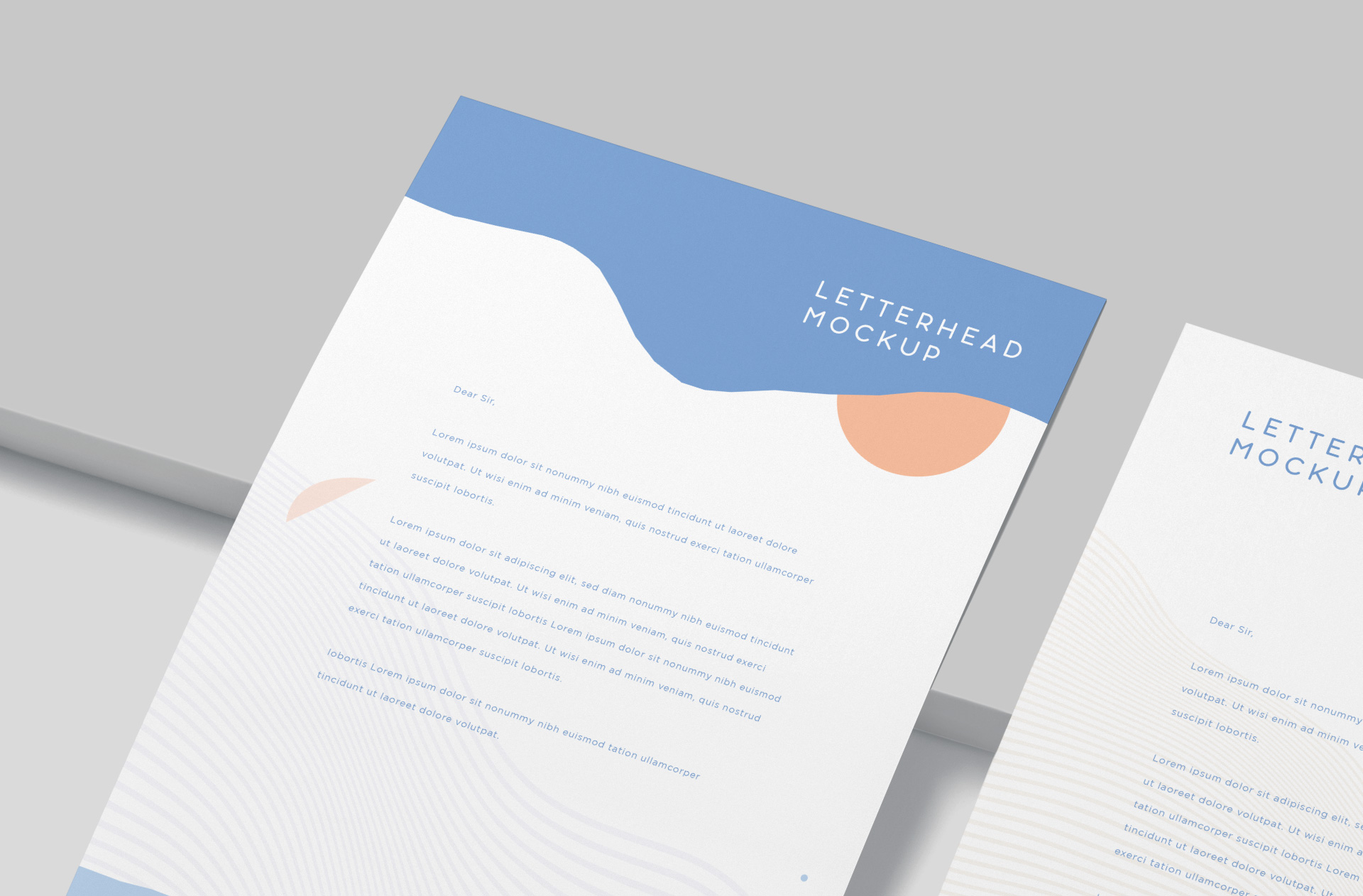 branding letter mockup