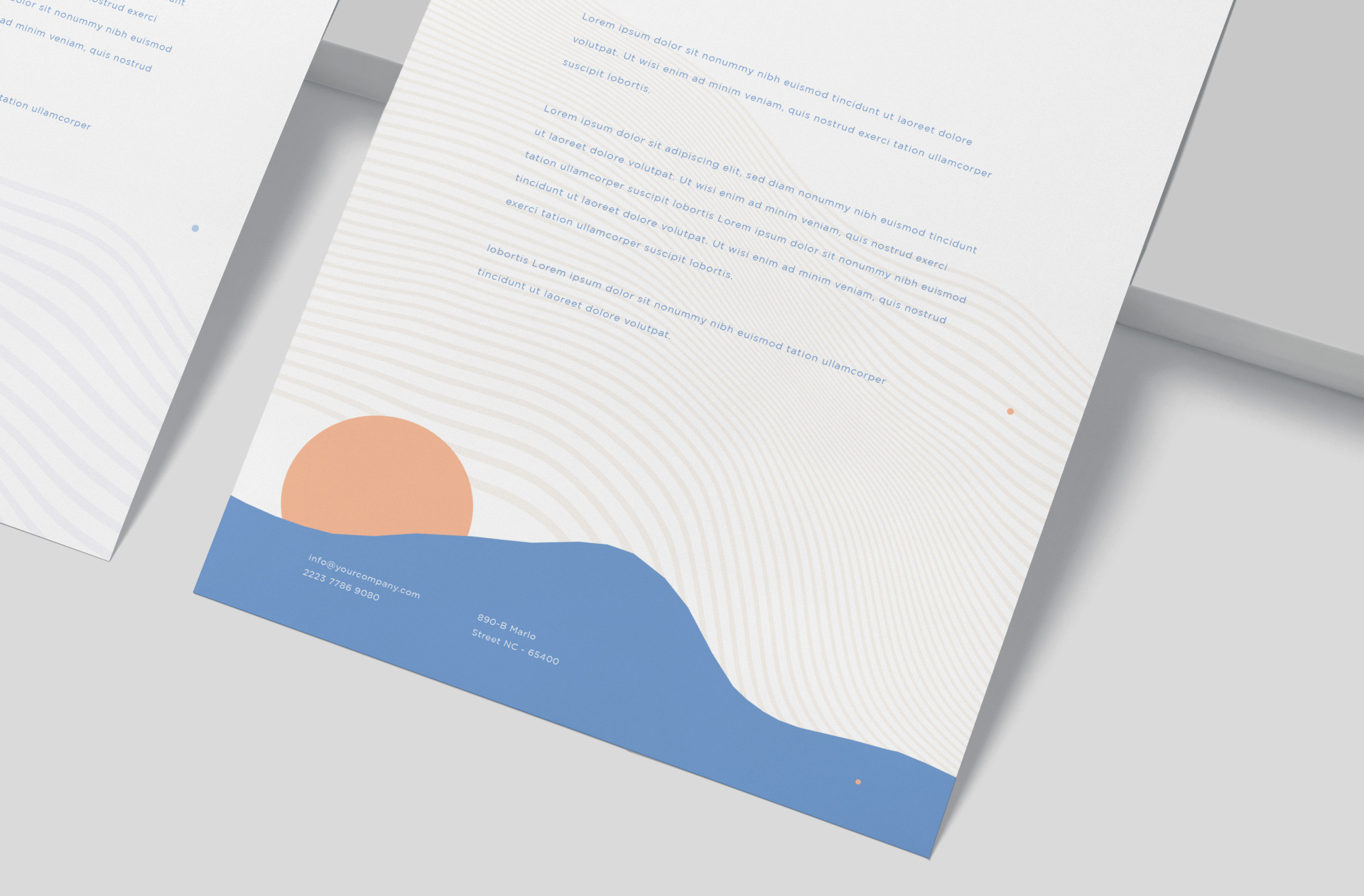 branding letter mockup