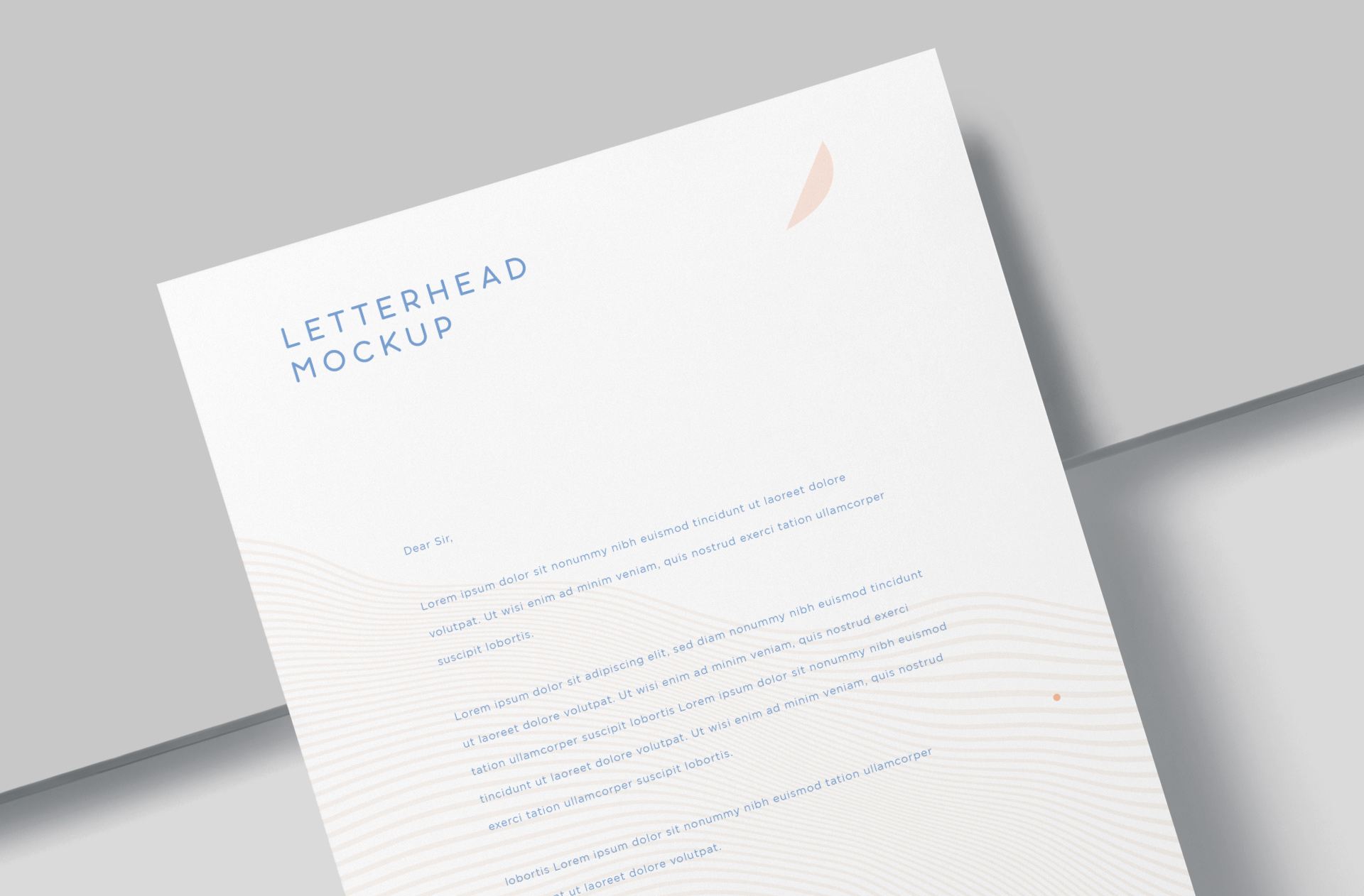 branding letter mock-up