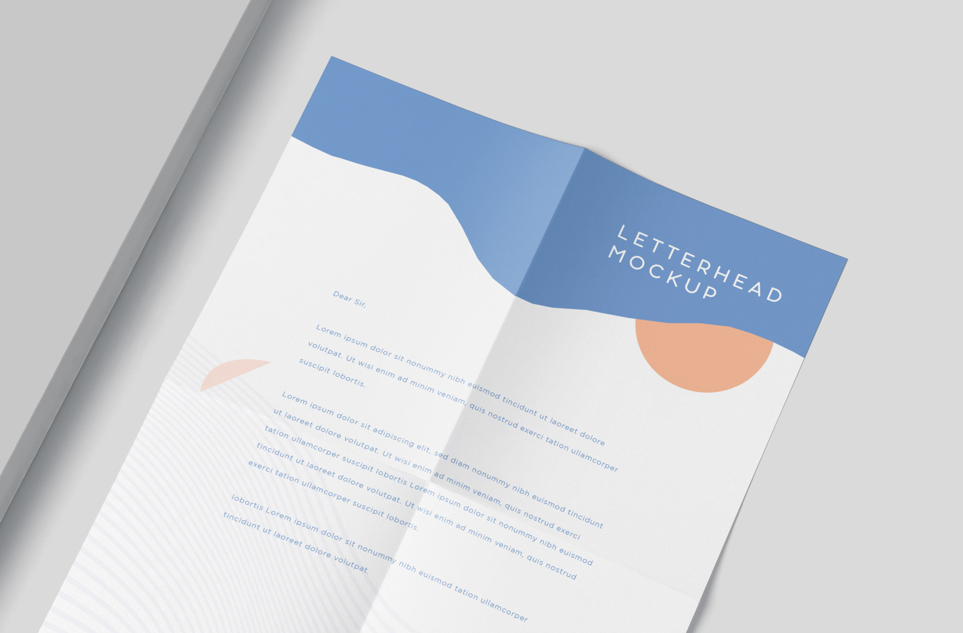 branding letter mock-up