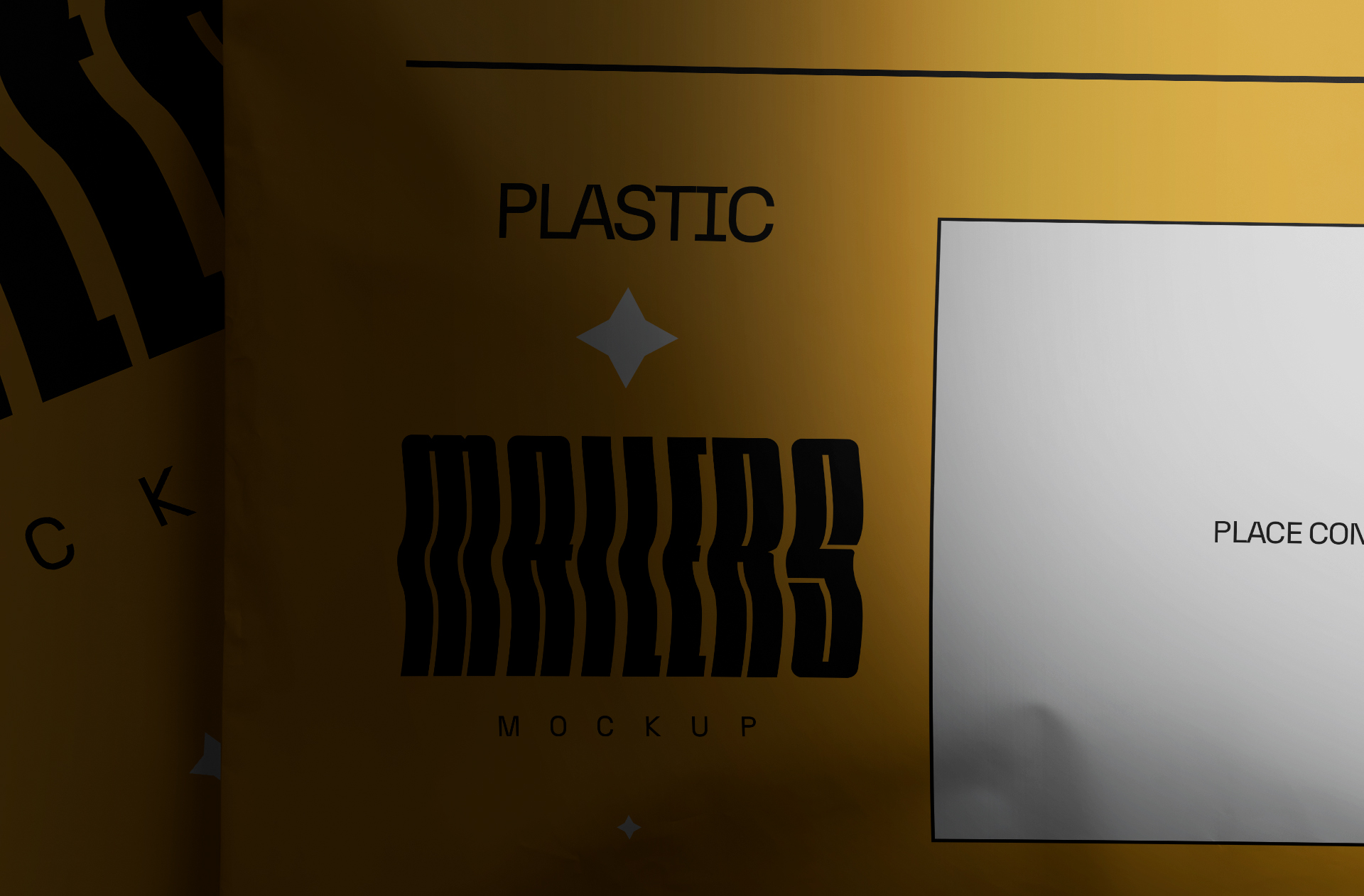 postal packaging mock-up