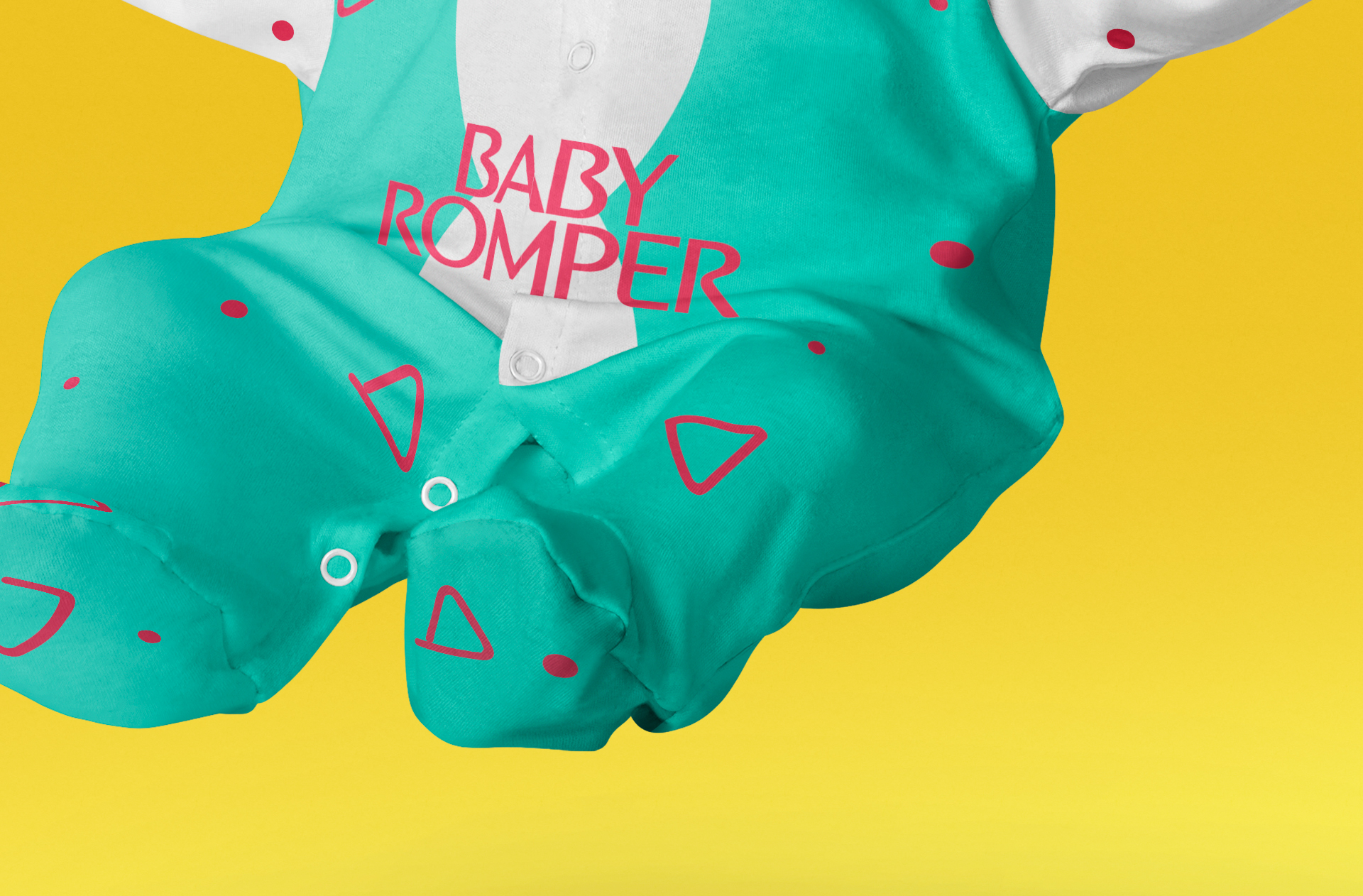 3D baby romper PSD