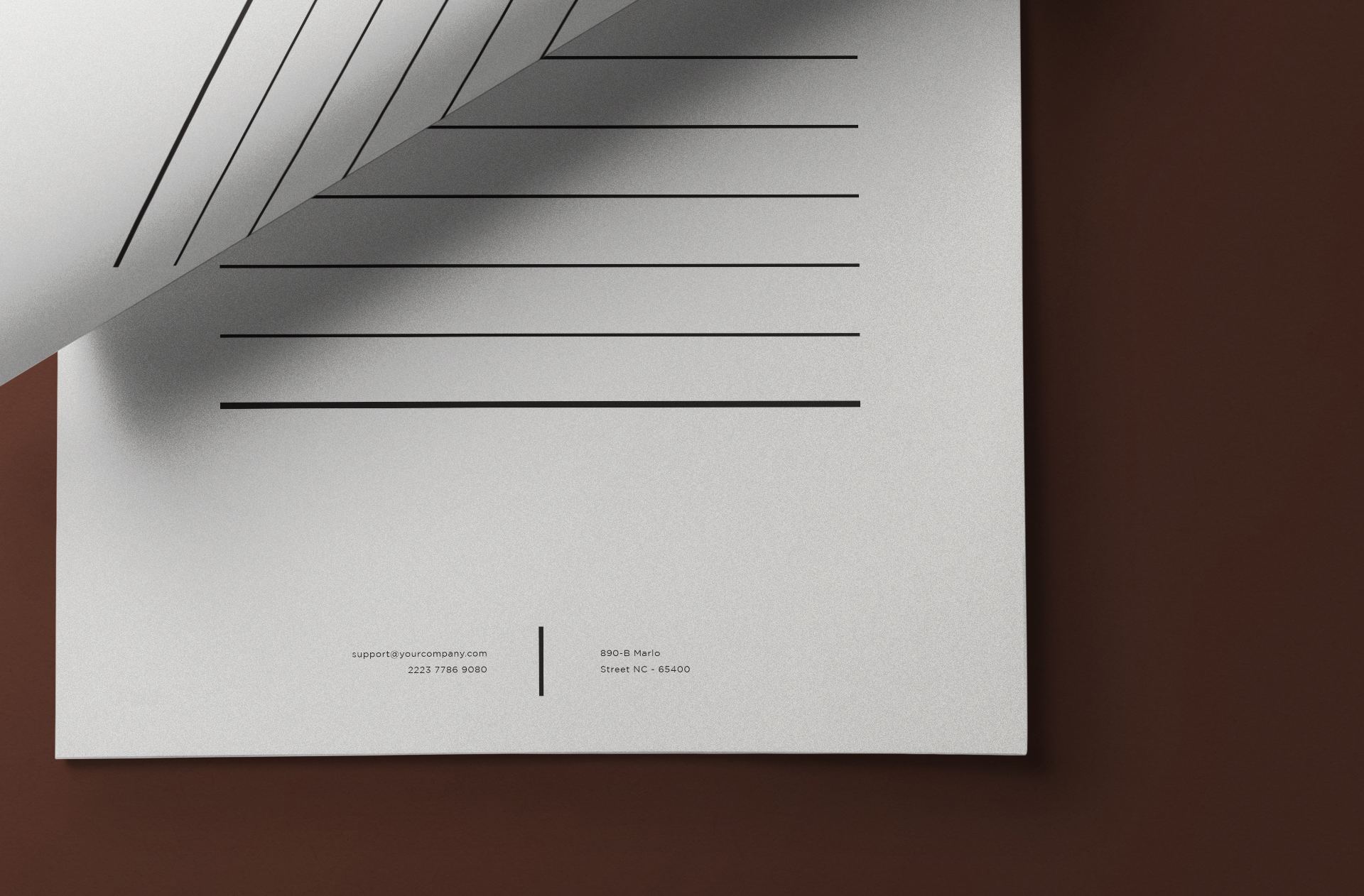 print-ready letterhead mockup