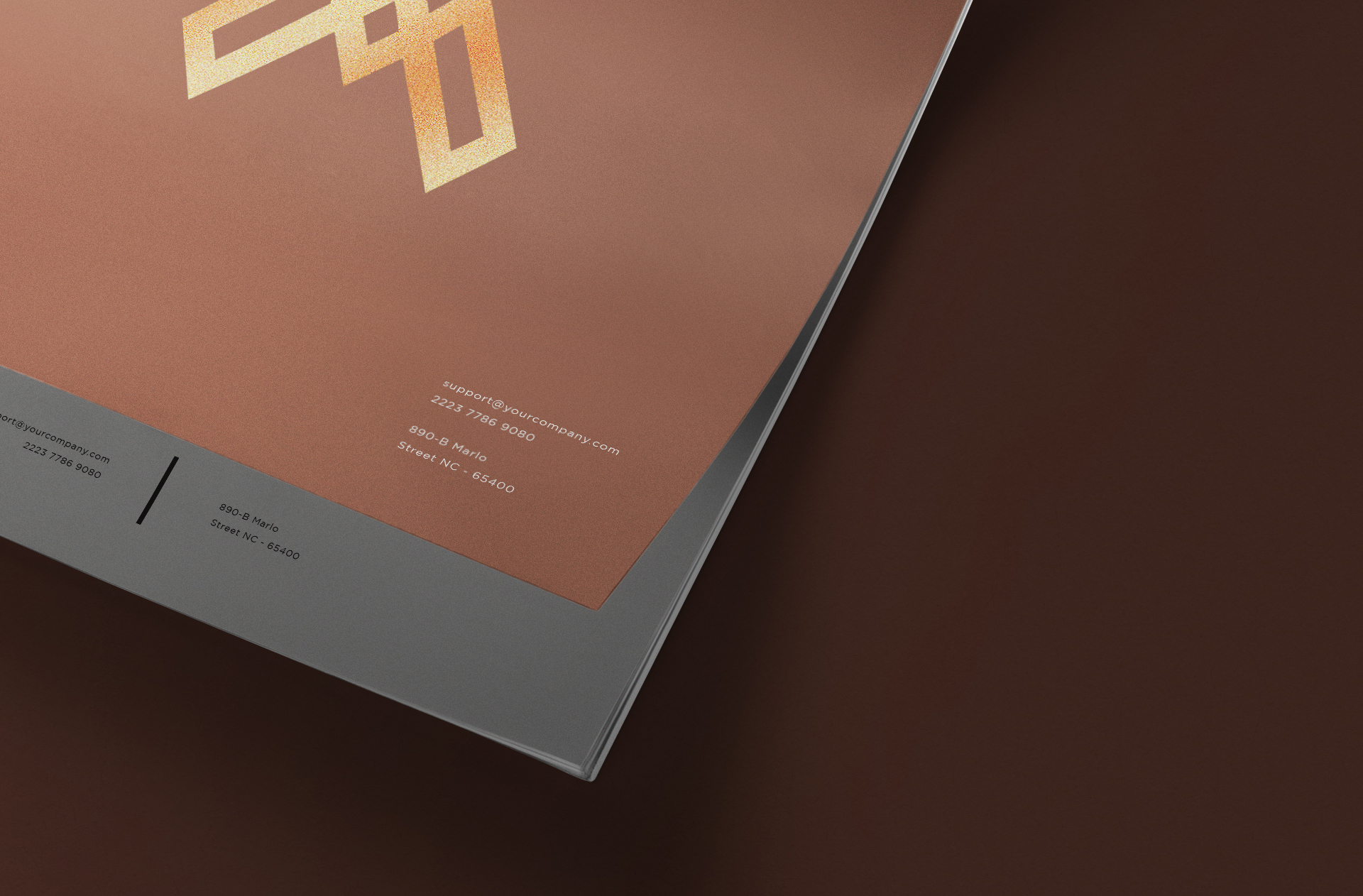 company-branded letterhead mockup