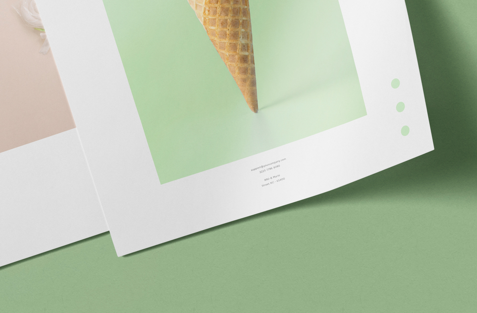 A4 paper mock-up