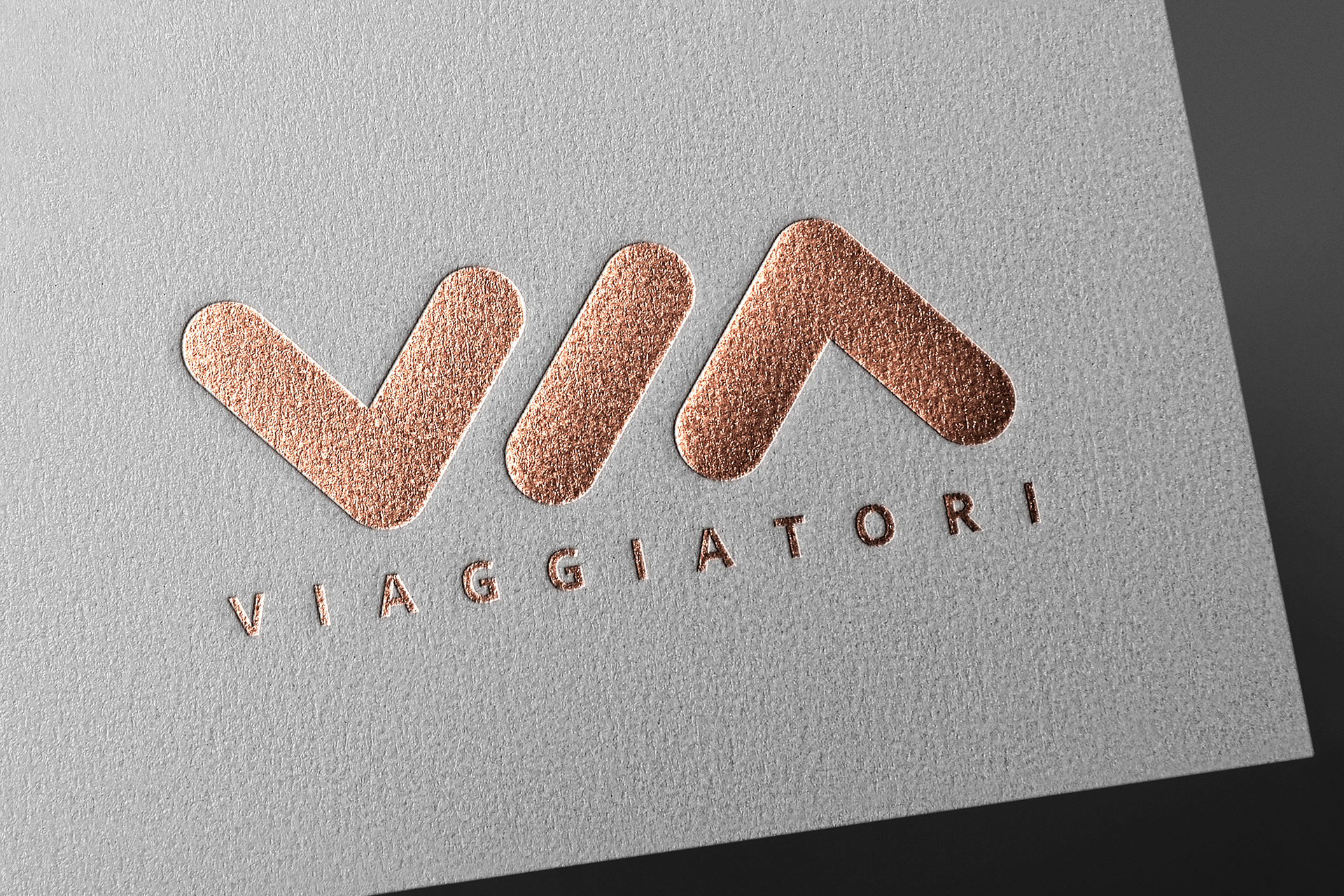 Rose Gold Foil Logo Mockup – Luxury Paper Branding