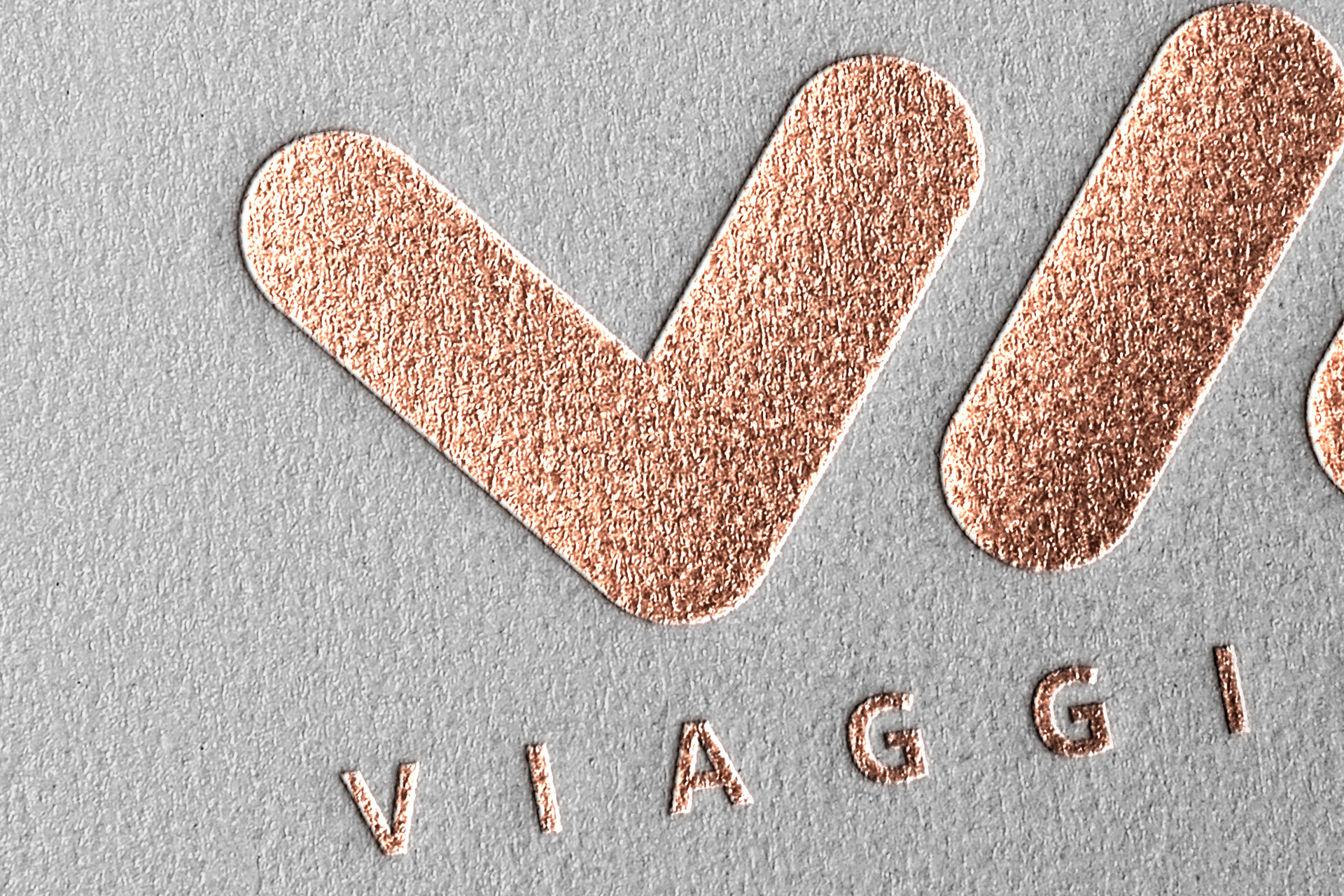 copper foil logo mockup
