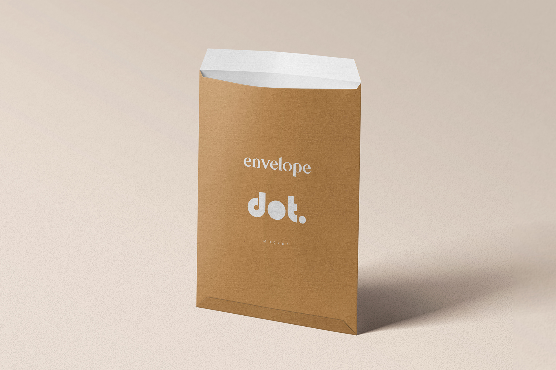 Standing Open Kraft C5 Envelope mockup