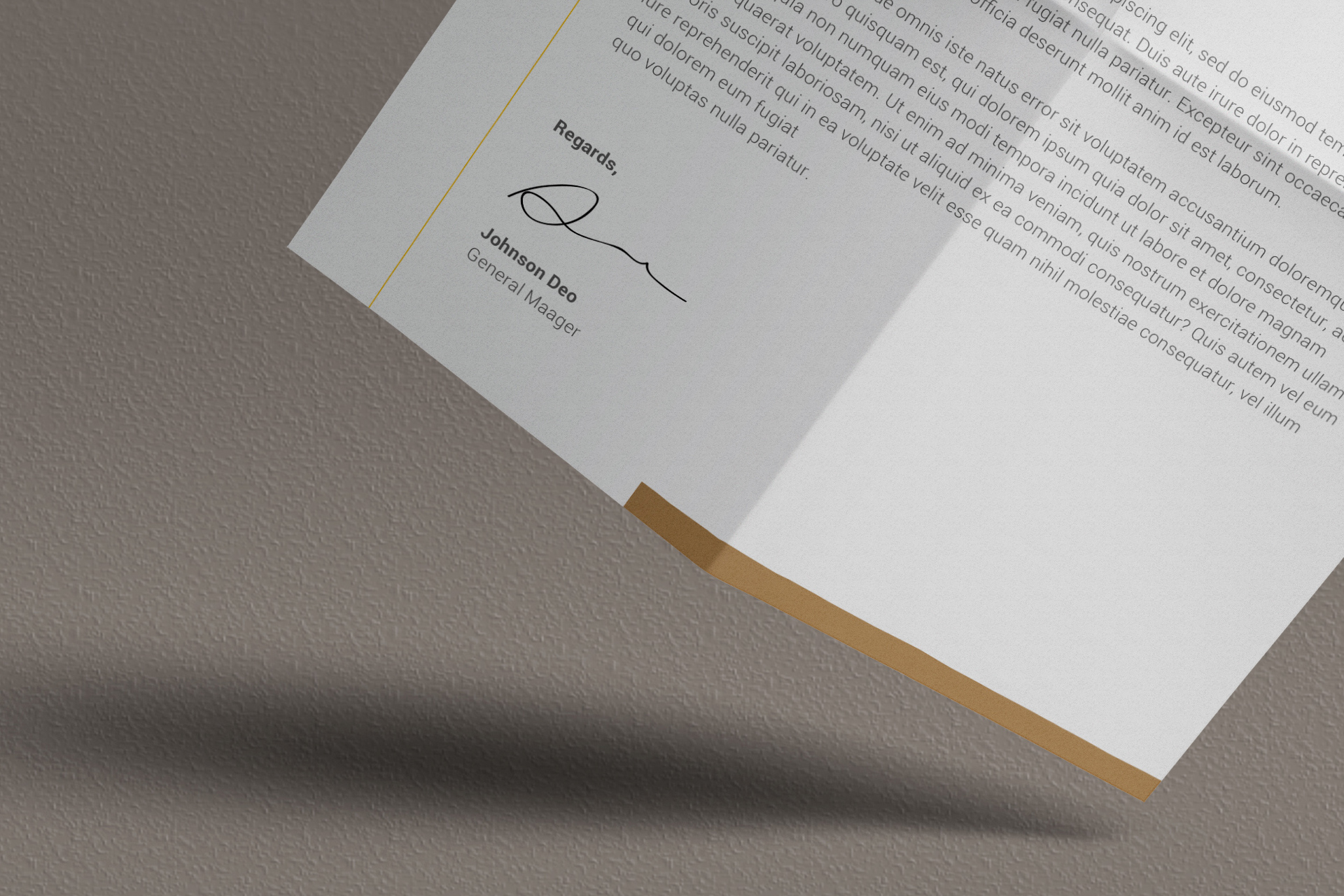 A4 print mockup