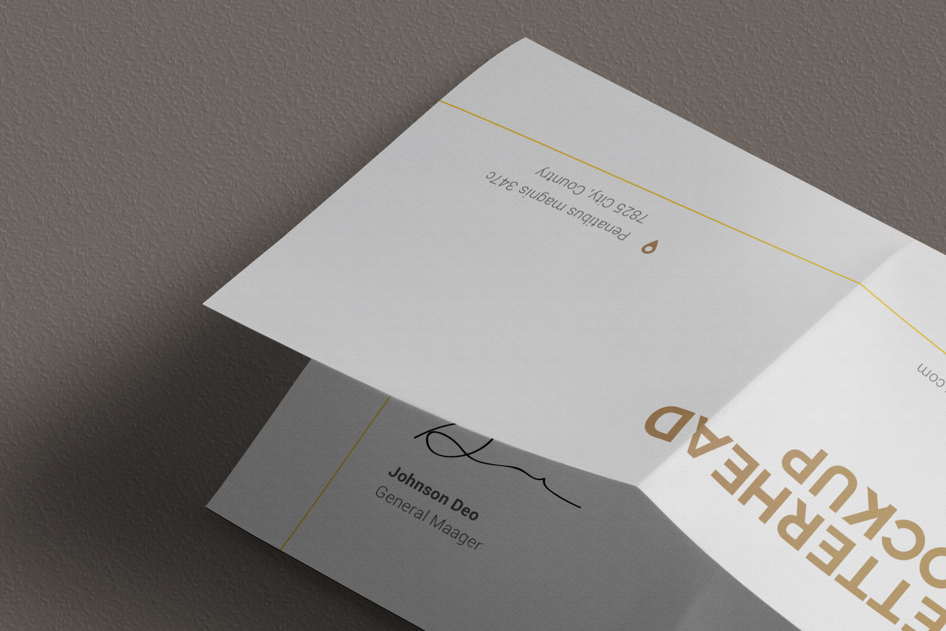 business paper mockup