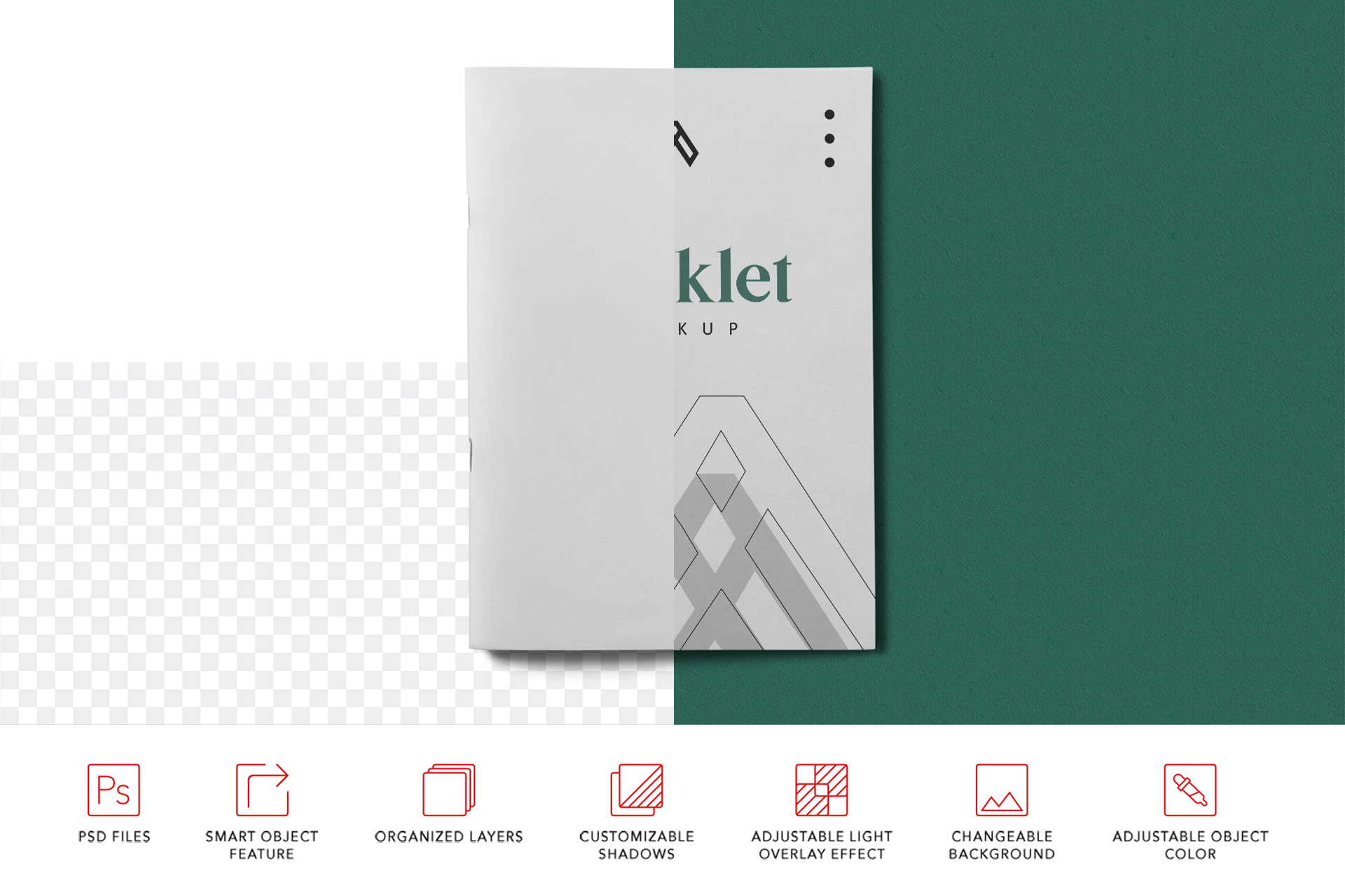 a5 booklet Mockup