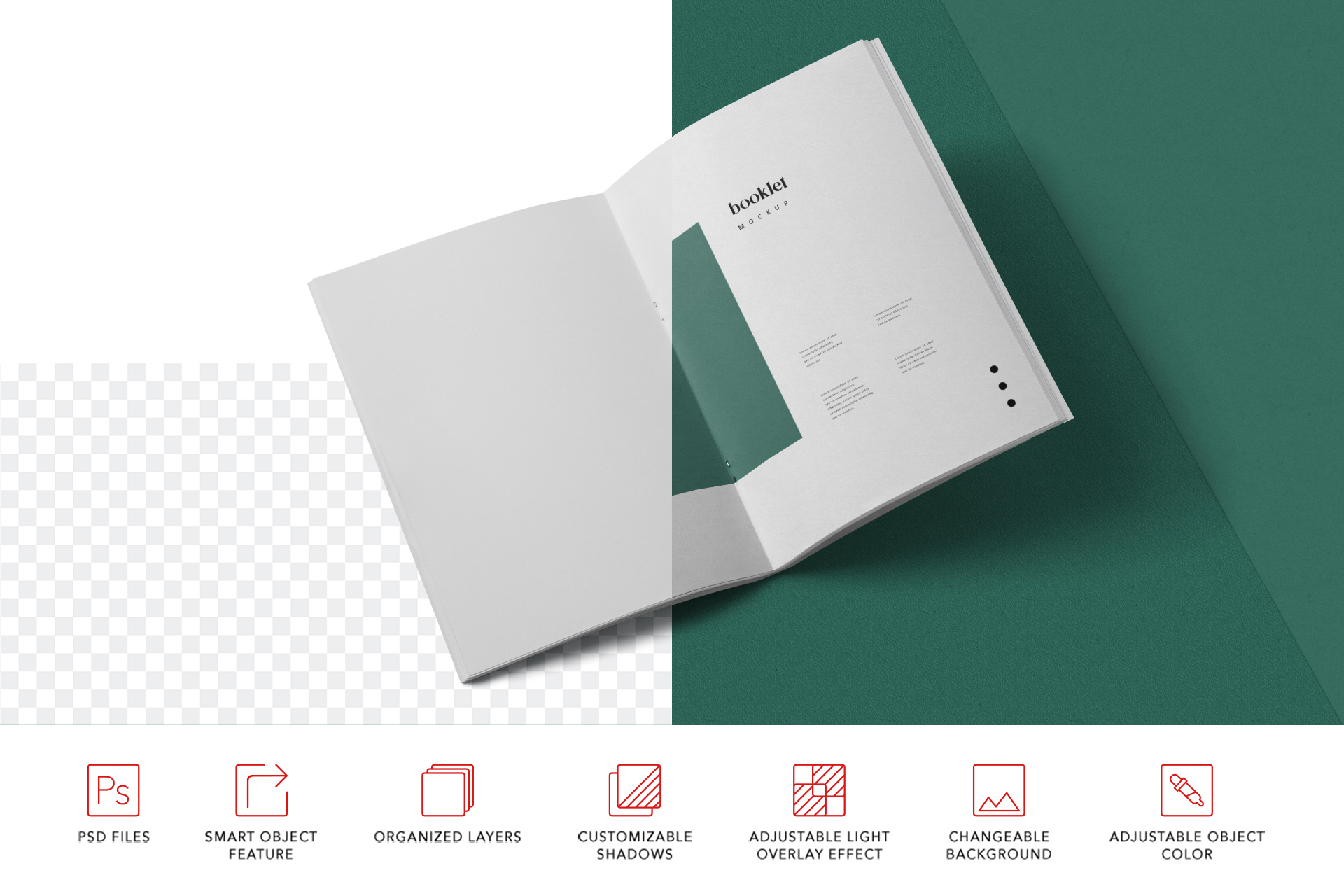 a5 booklet Mockup