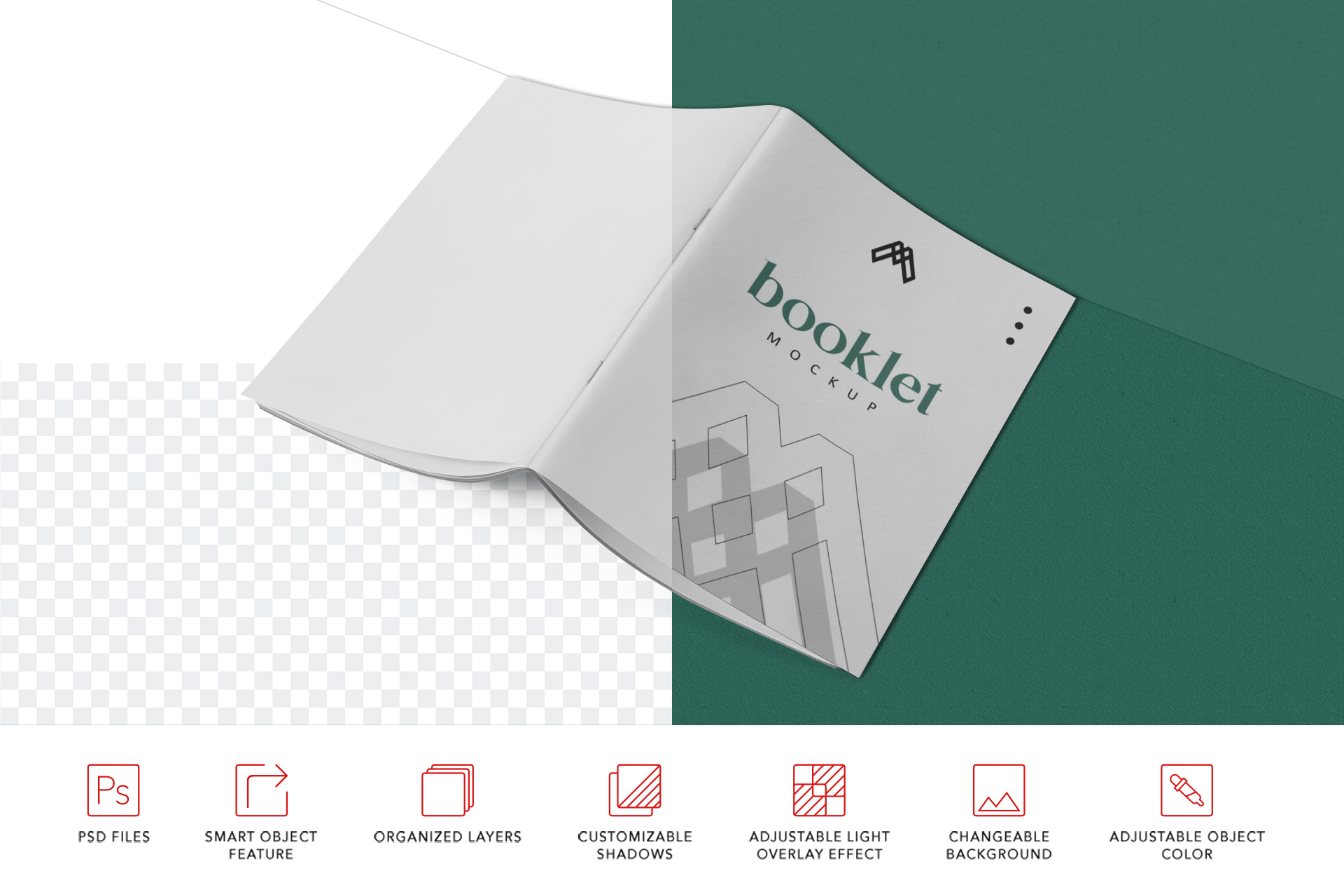 a5 booklet Mockup
