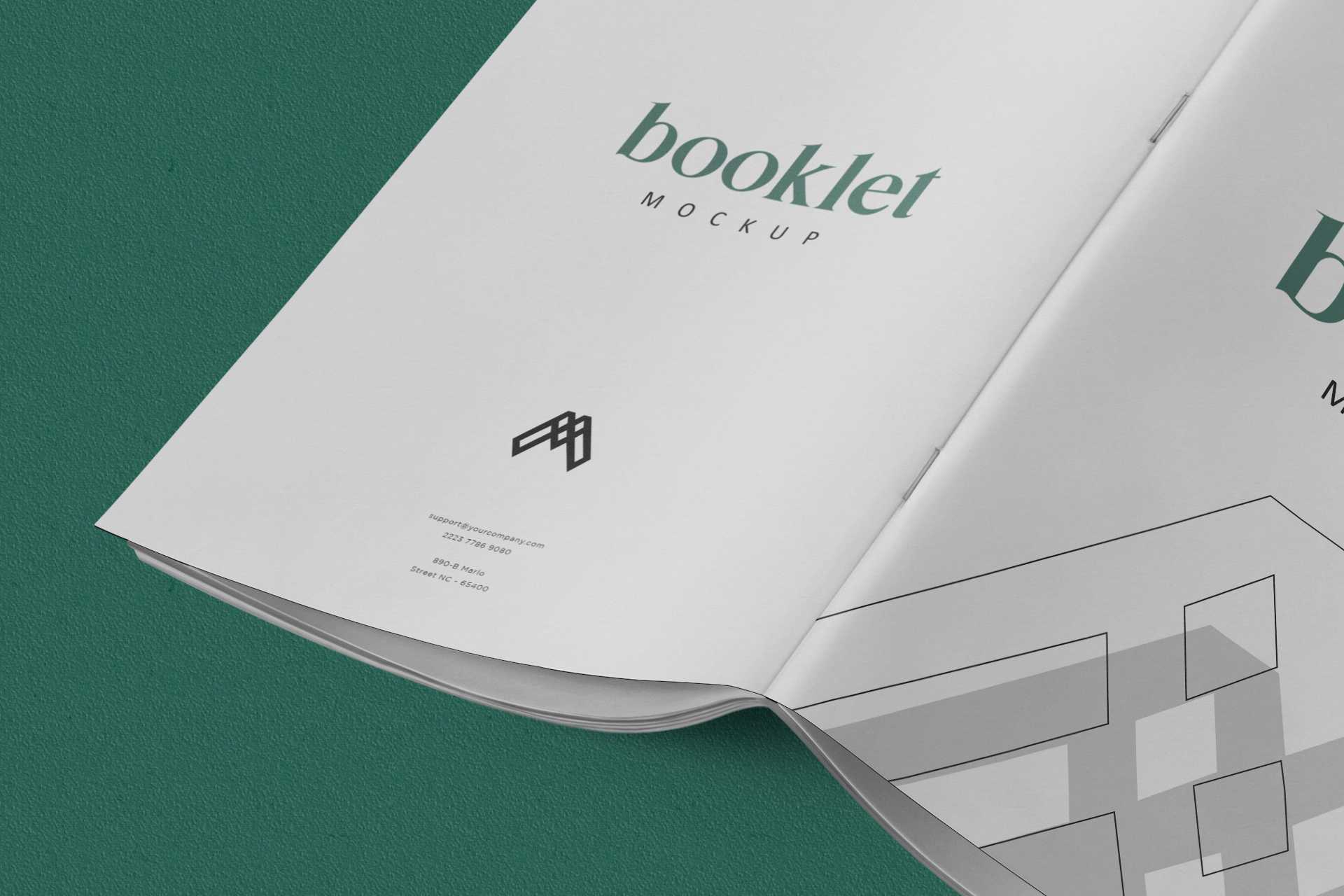 a5 booklet Mockup