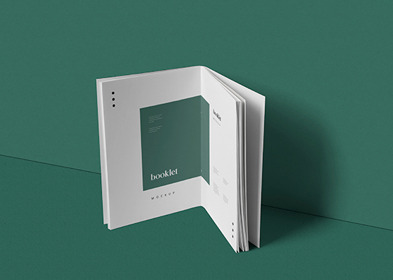 Perspective Open Booklet mockup