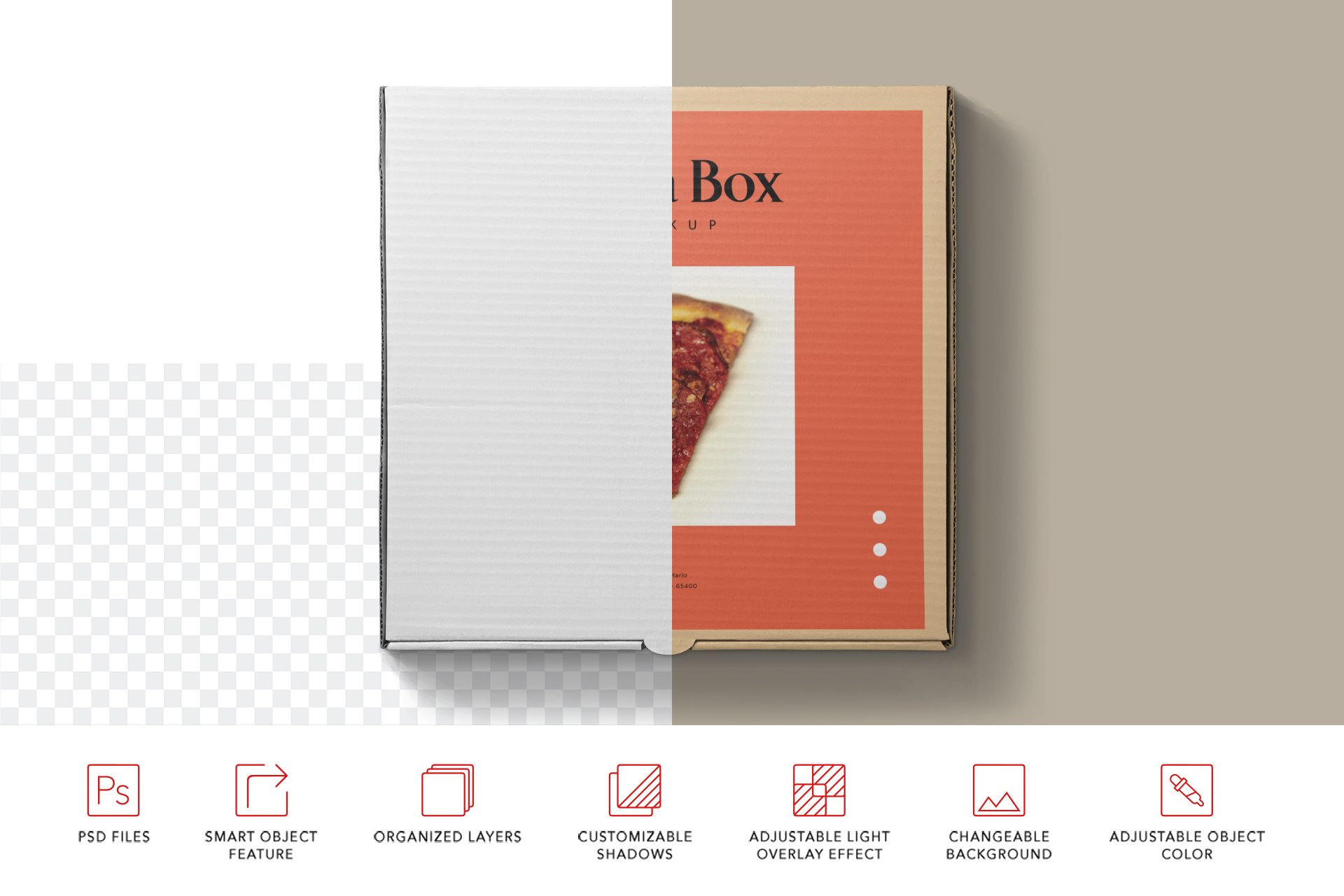 cardboard box mockup