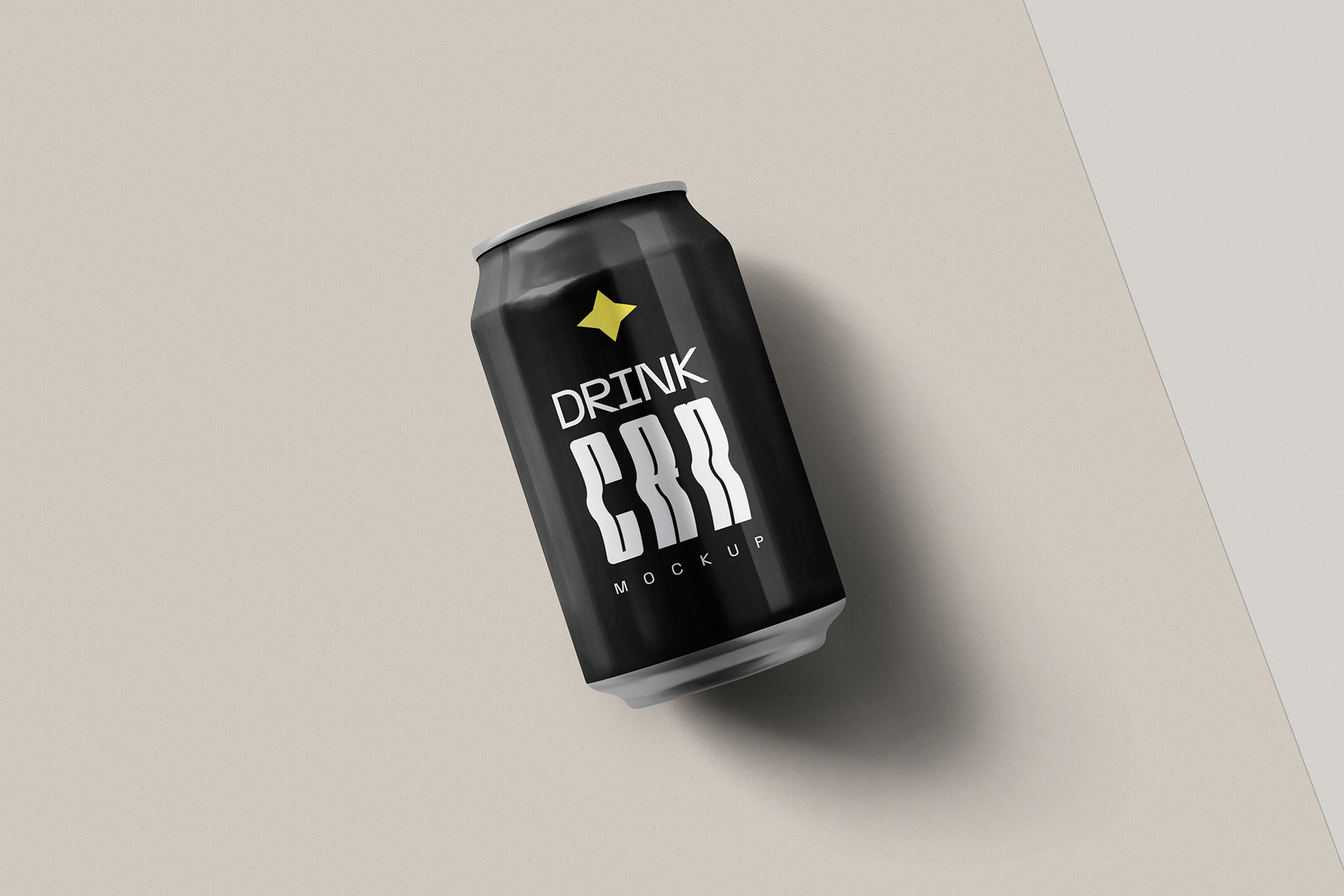 Top View Drink Can mockup