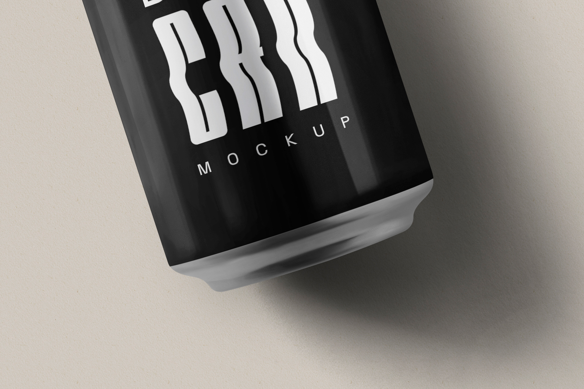 beverage can mockup