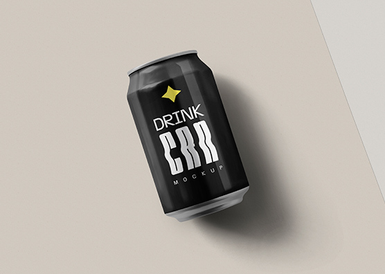 Top View Drink Can mockup