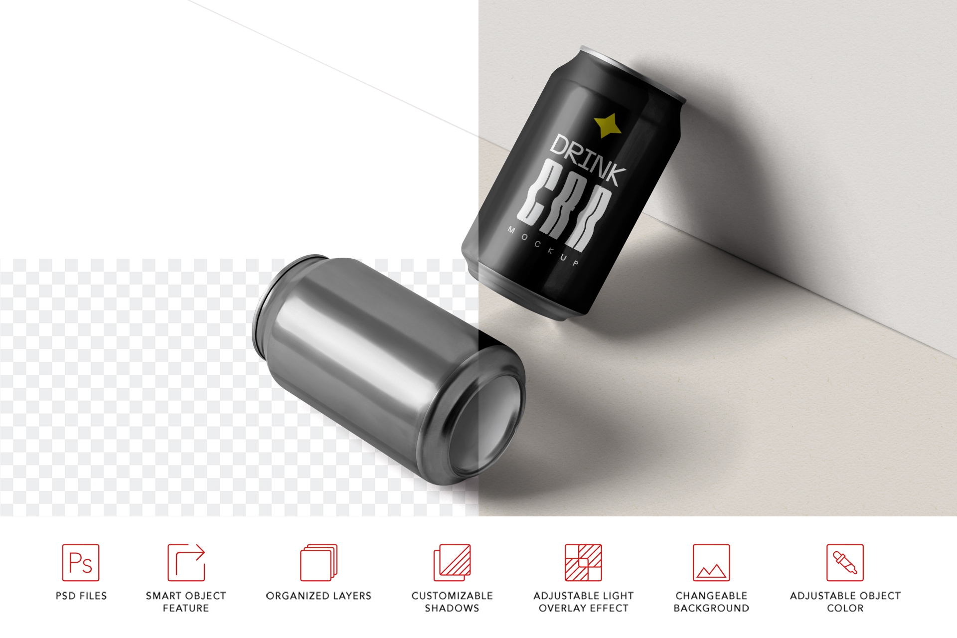 aluminum can PSD