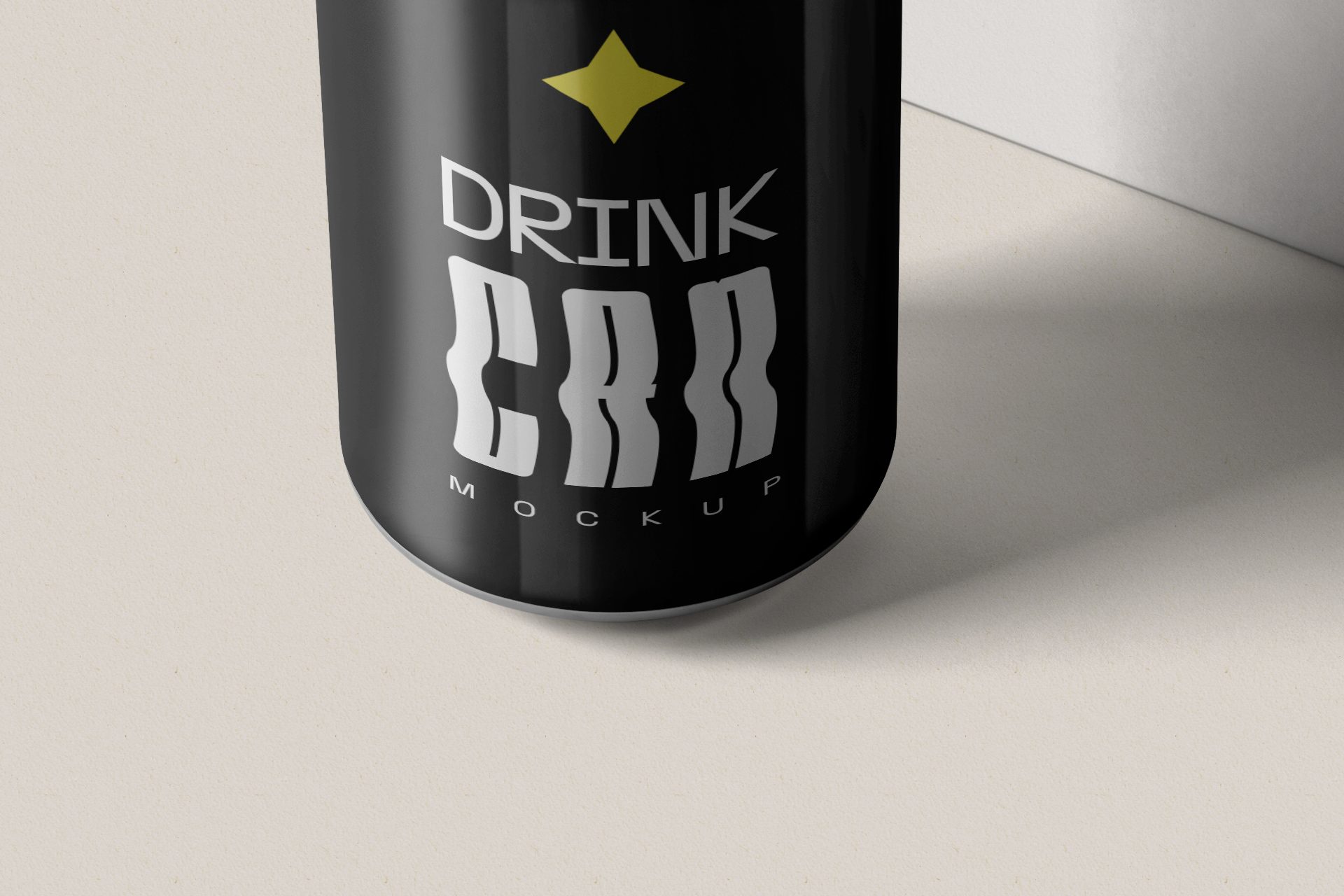 aluminum can mockup