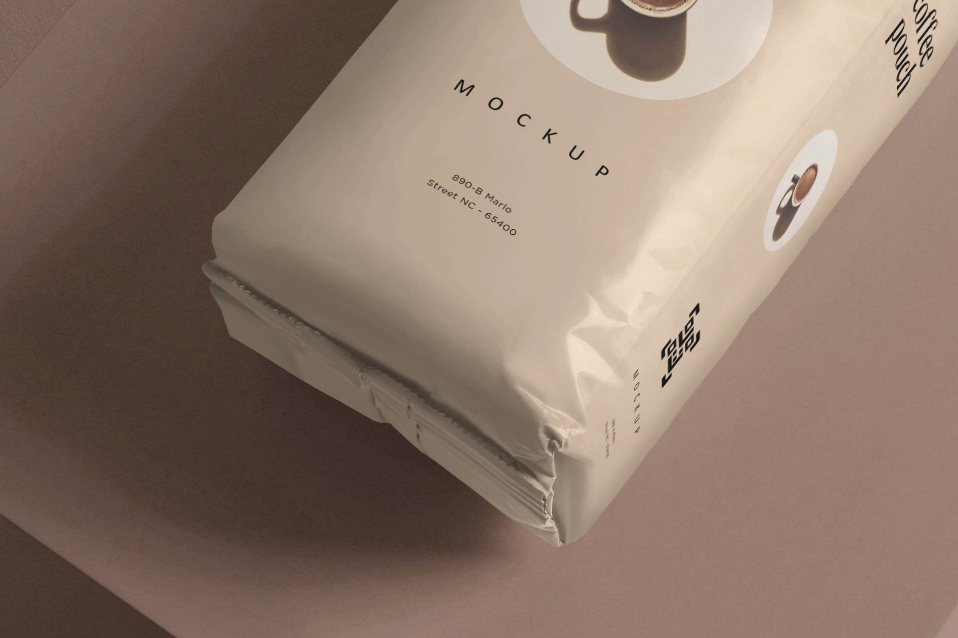 coffee label mockup