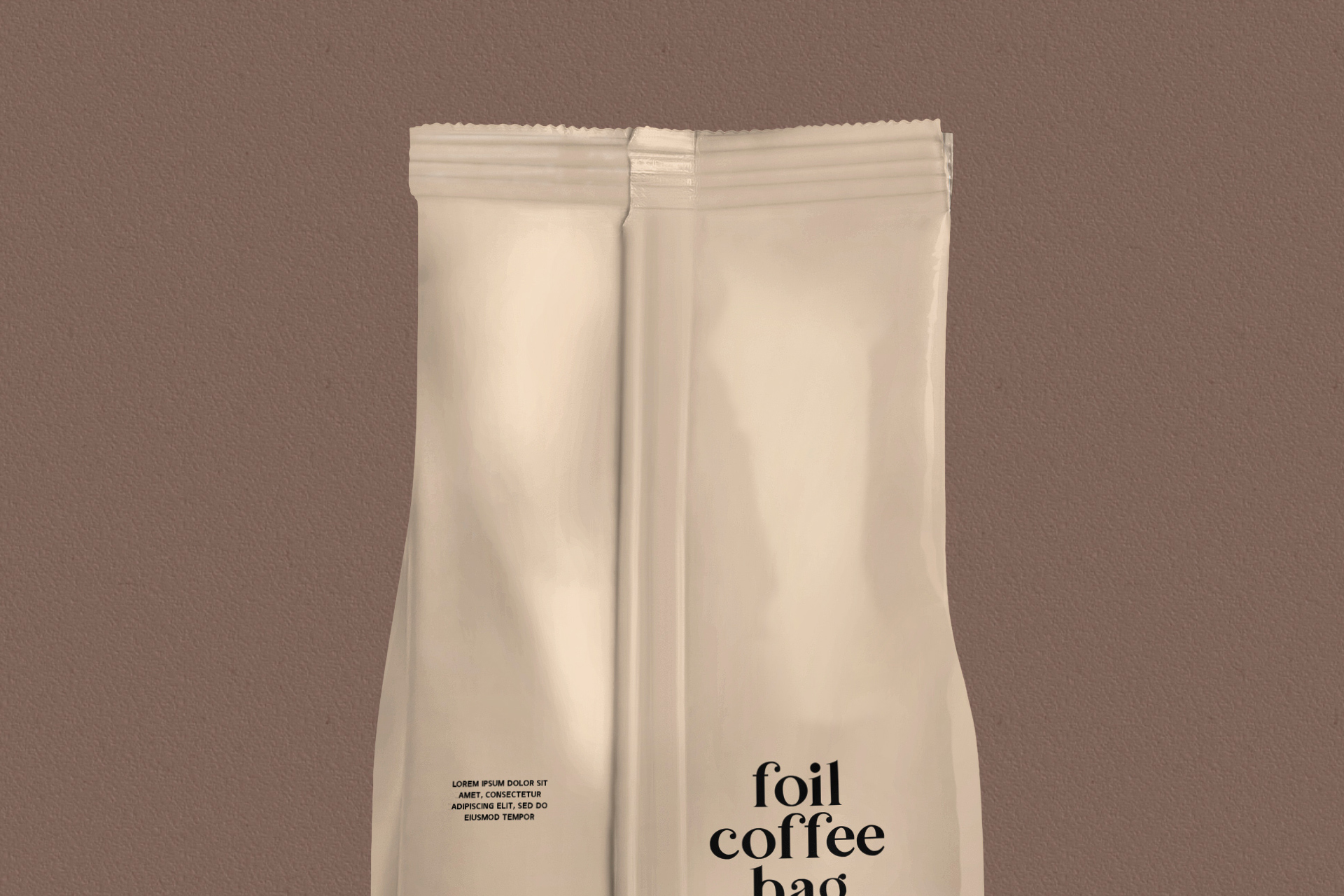 back view coffee bag