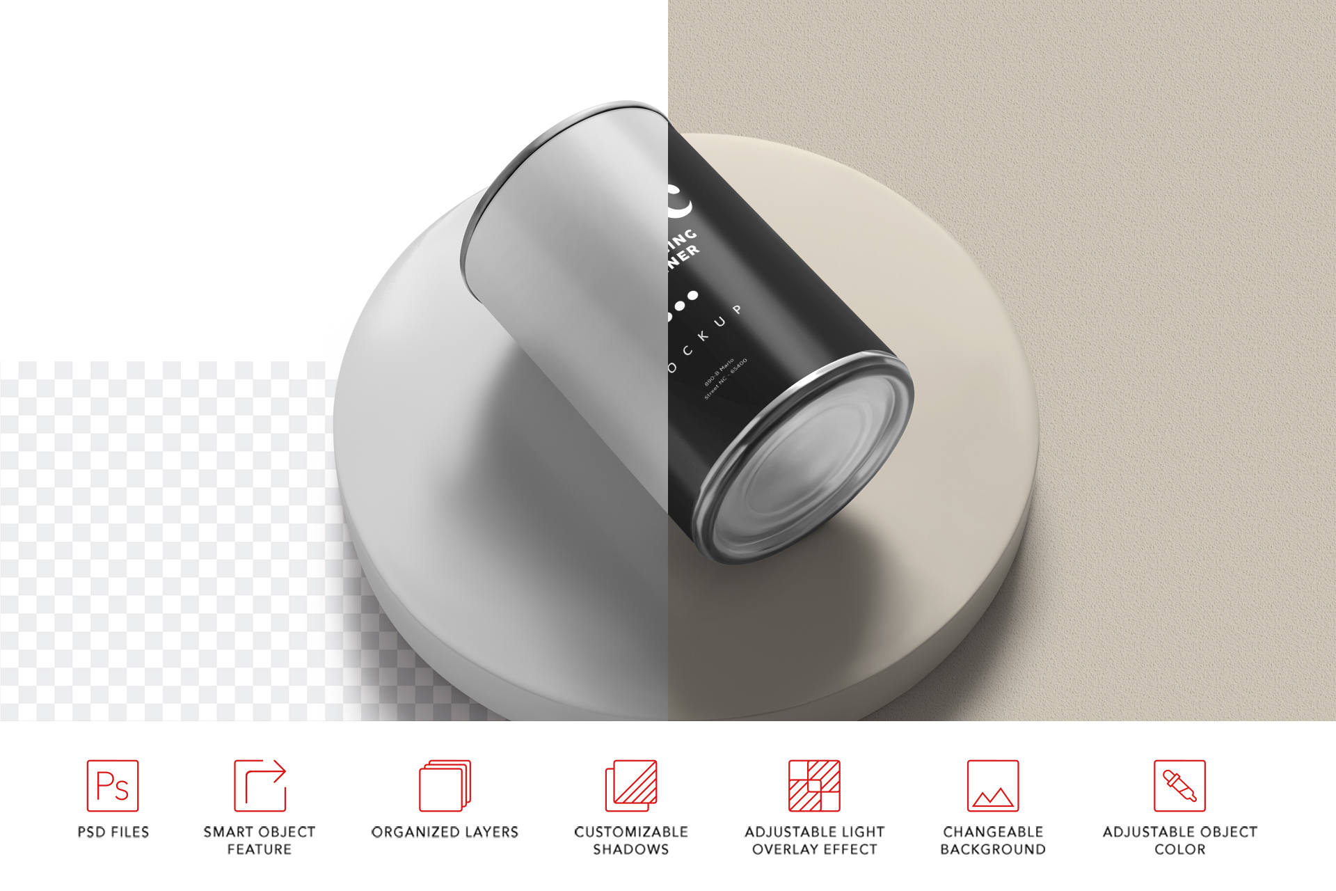 canned soup mockup