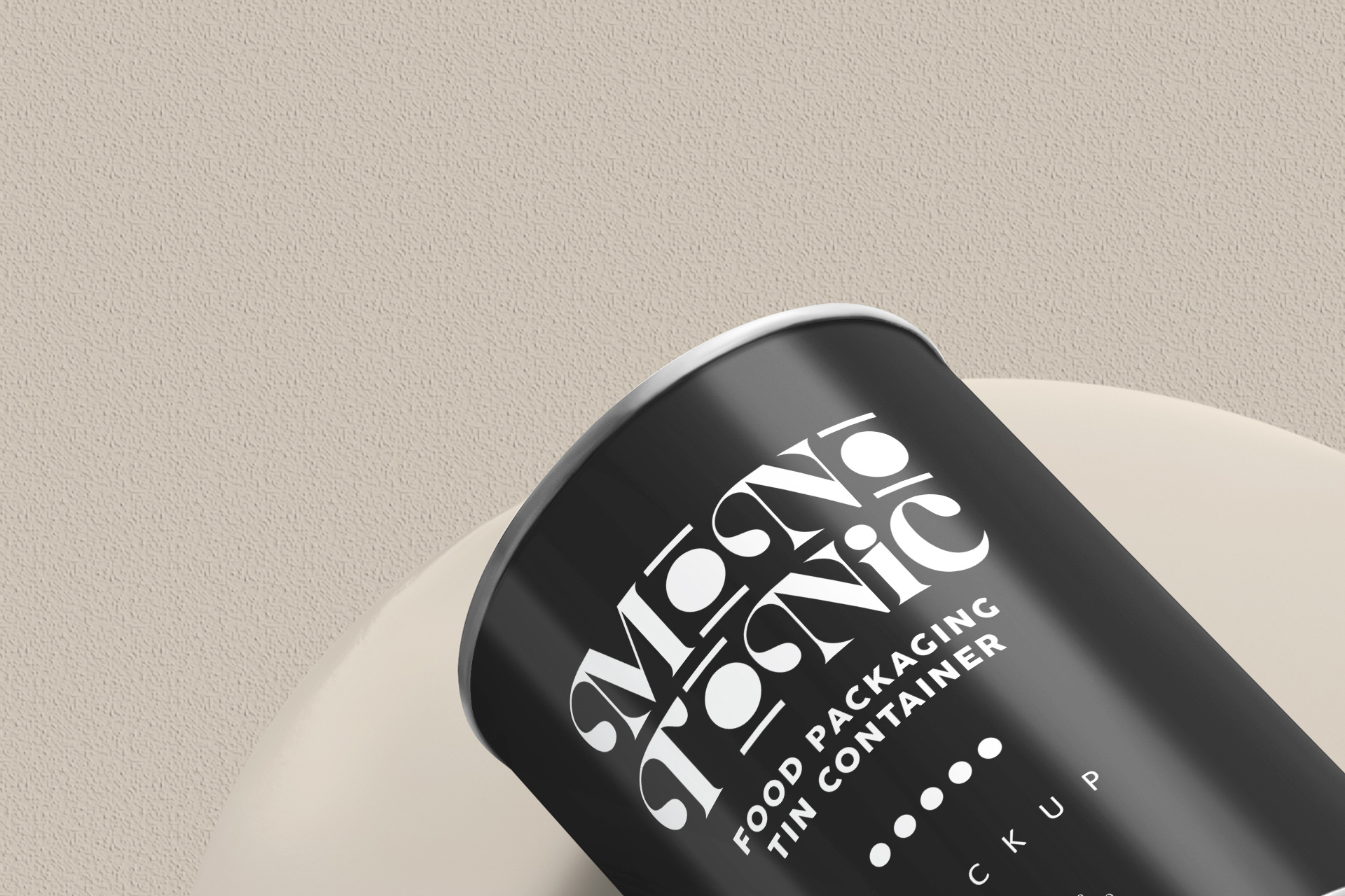 canned soup mockup