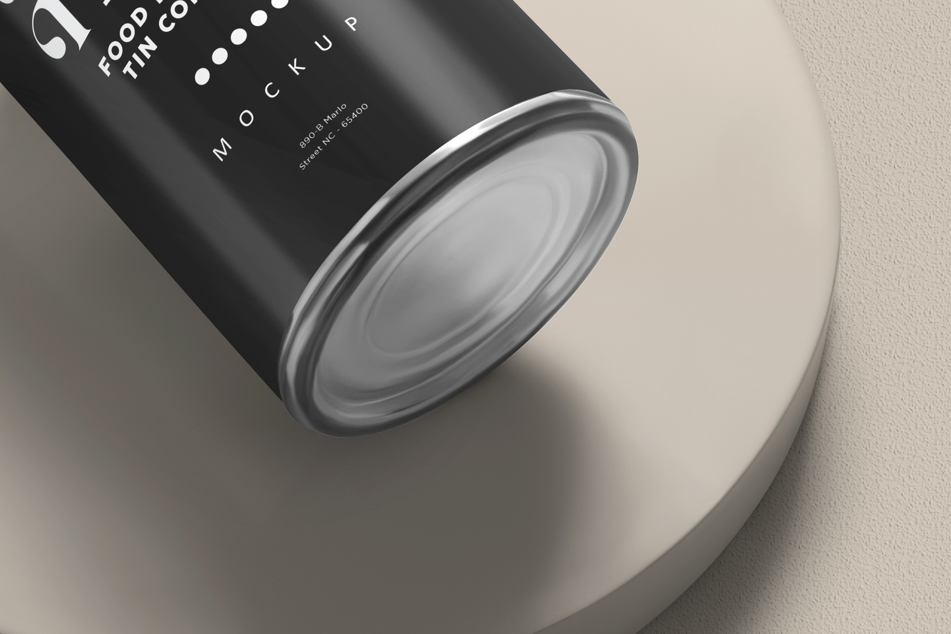 canned soup mockup