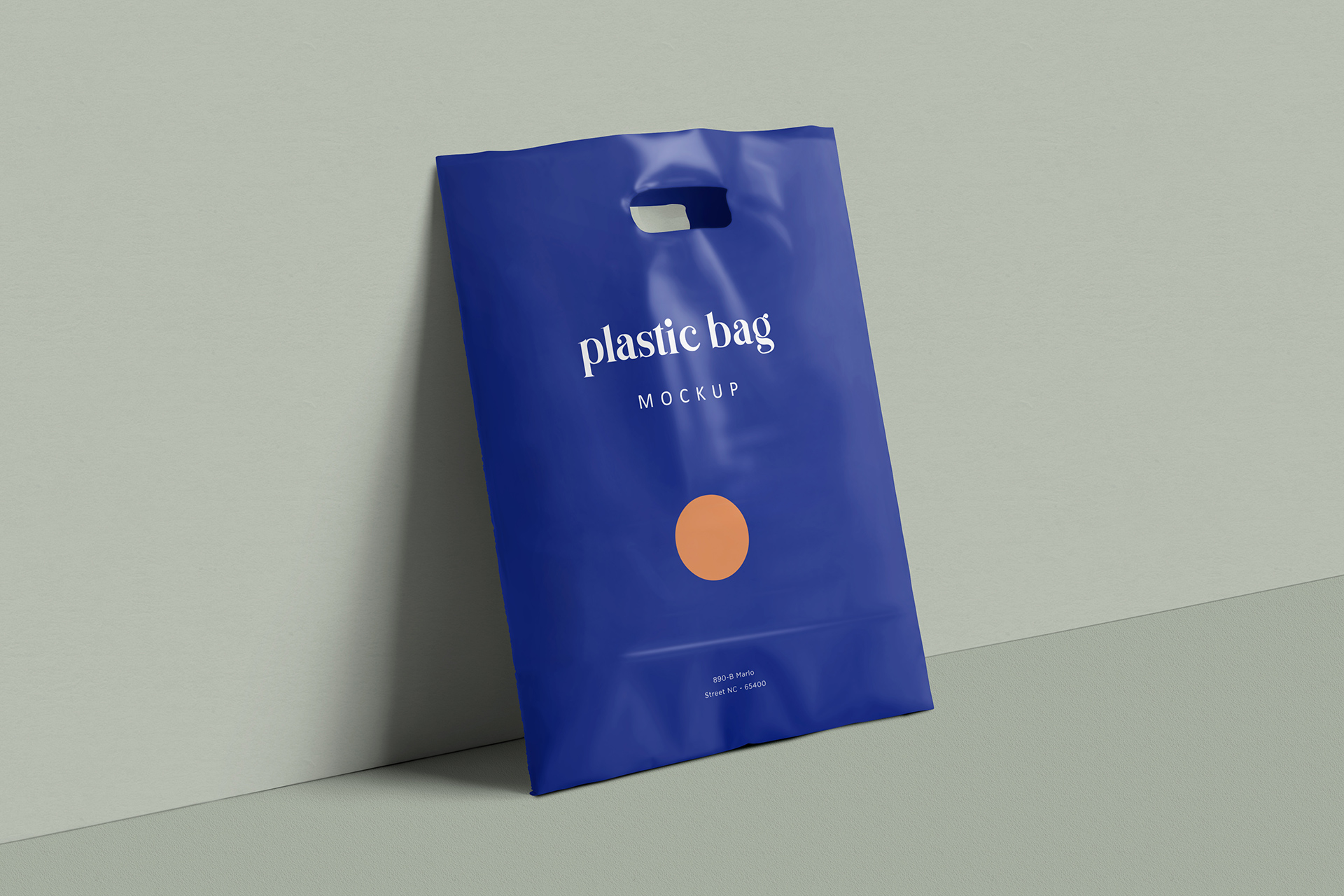 Standing Plastic Pouch Bag Mockup