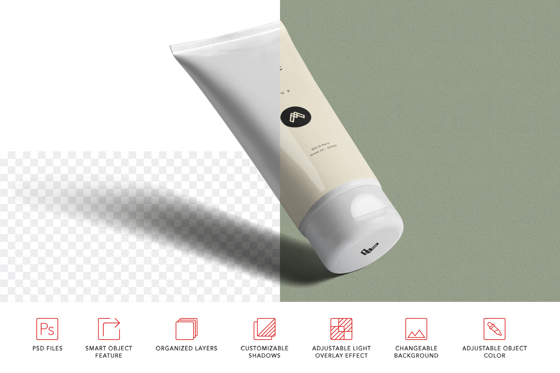 editable cosmetic tube