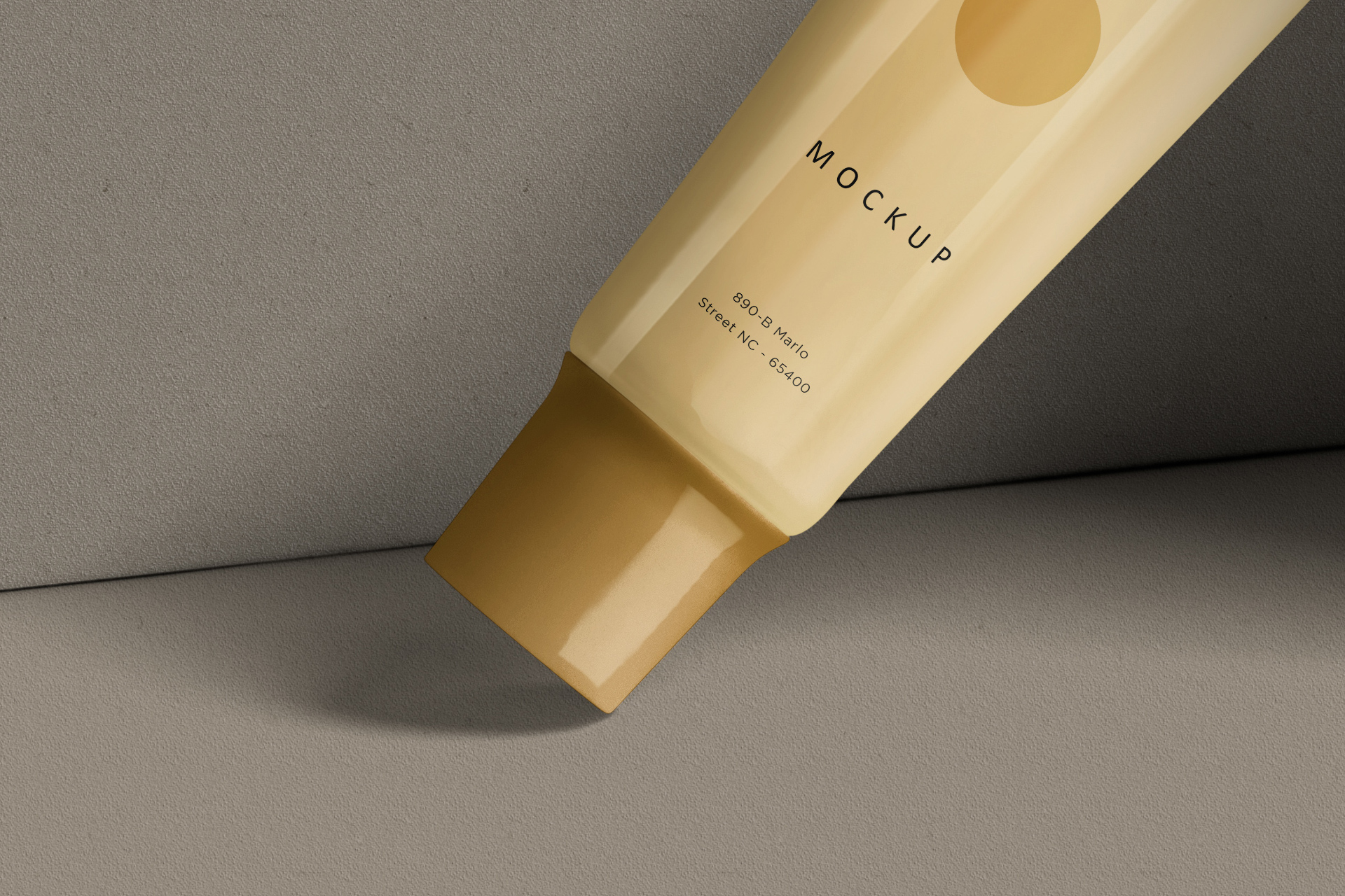 tube packaging mockup