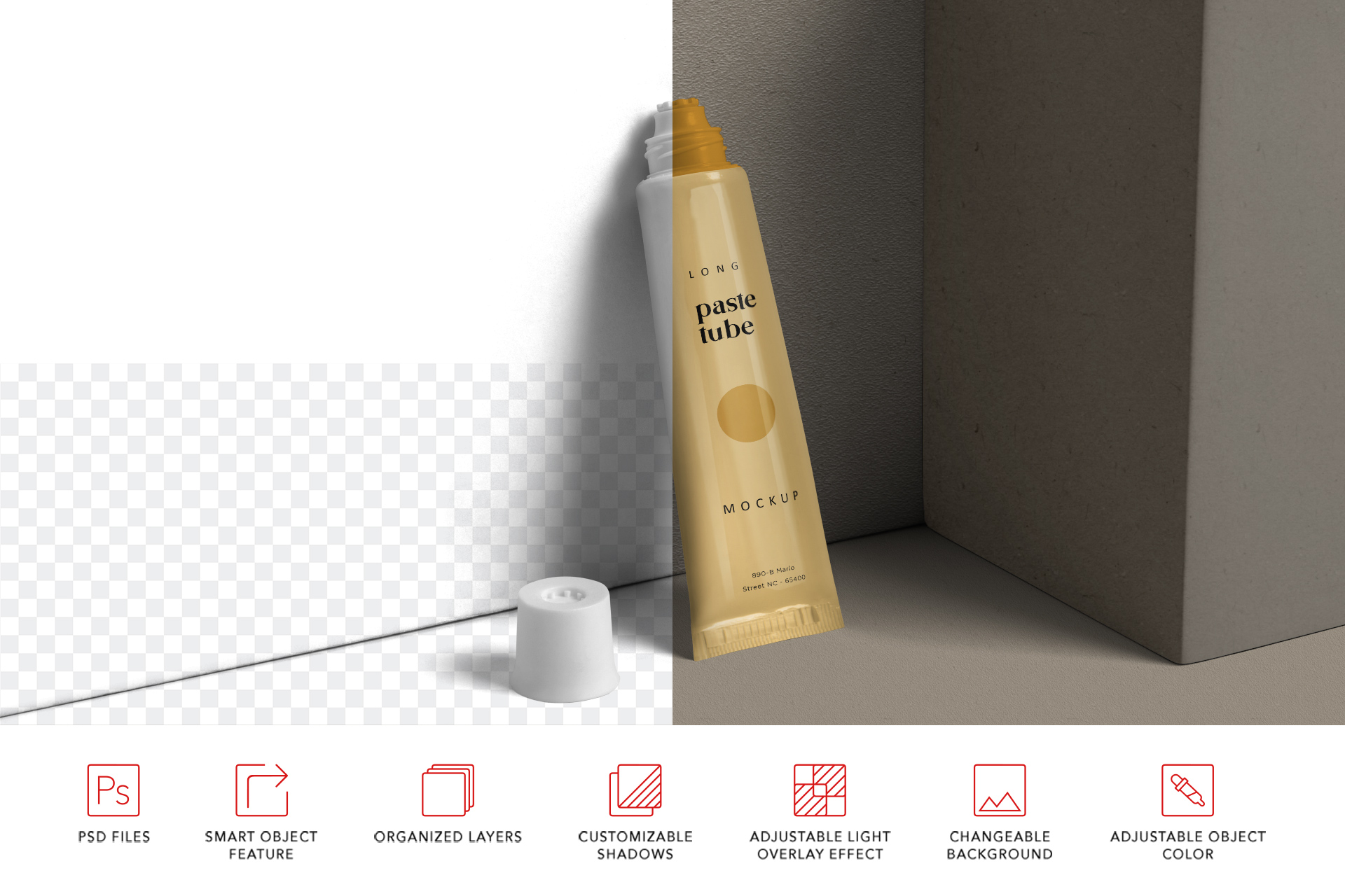 skincare packaging mockup