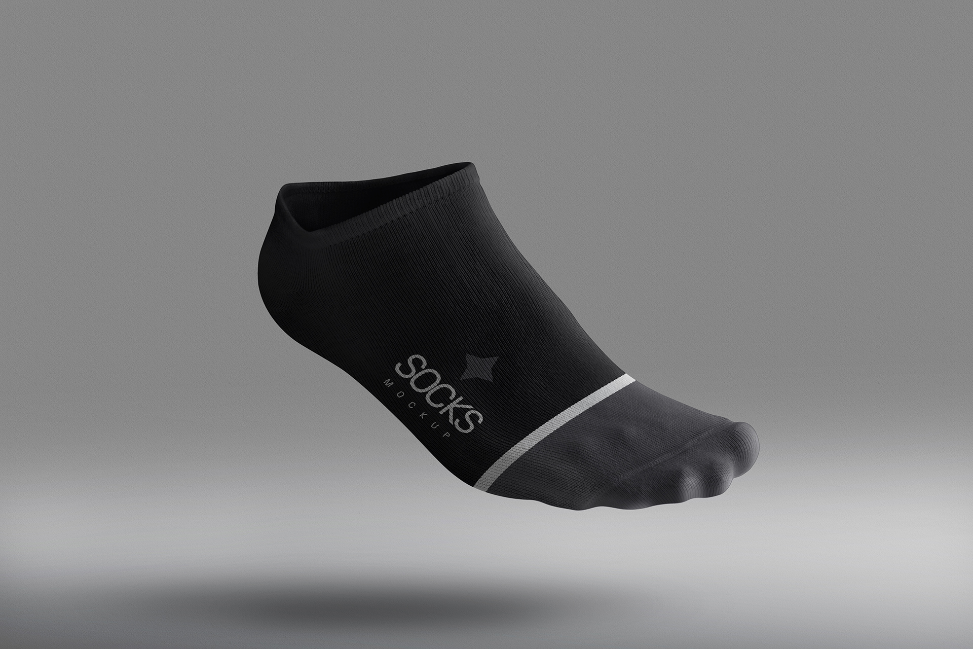 Ankle Socks Mockup with Side Branding View