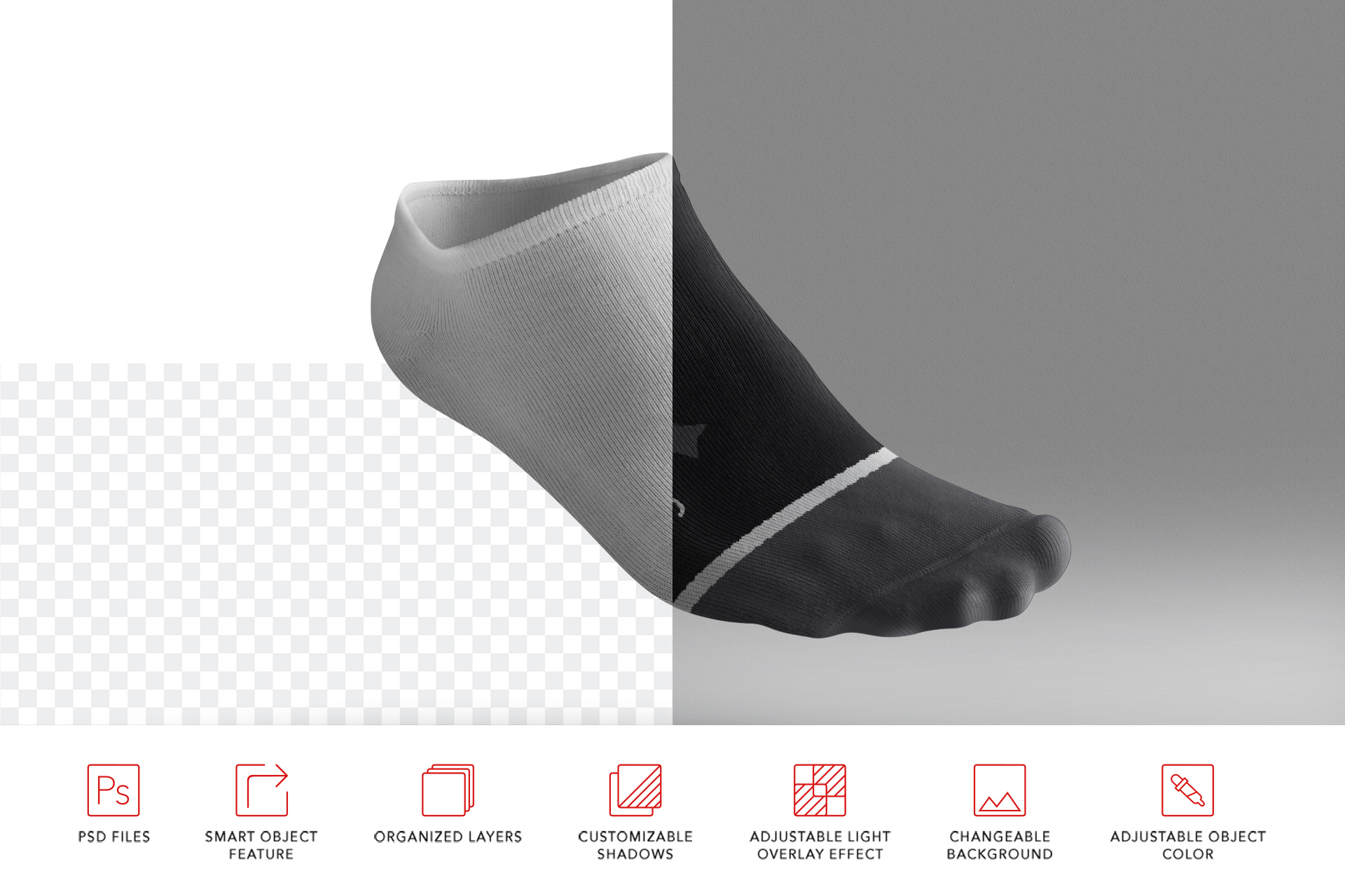 ankle socks mockup