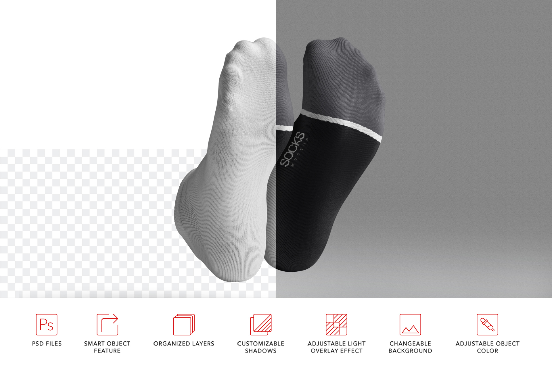 ankle socks PSD